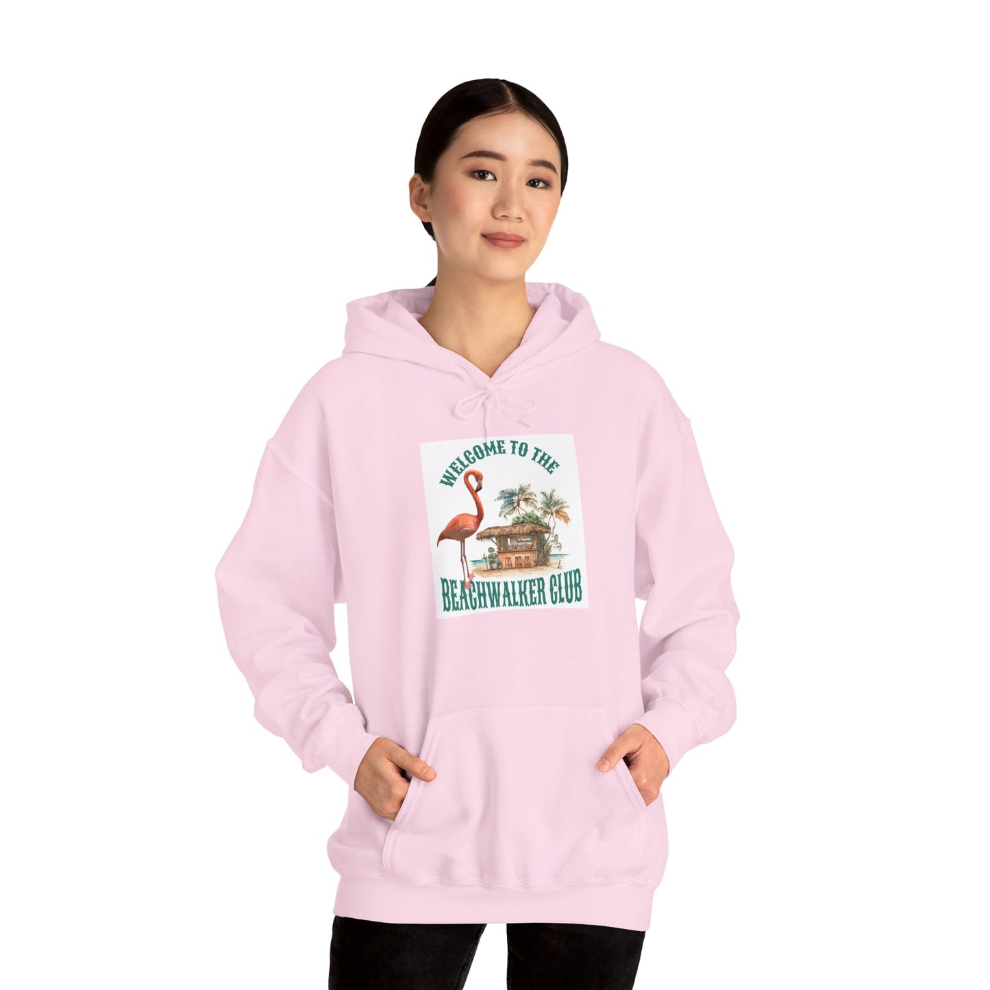 Unisex Heavy Blend™ Beachwalker Club" Designed Hooded Sweatshirt