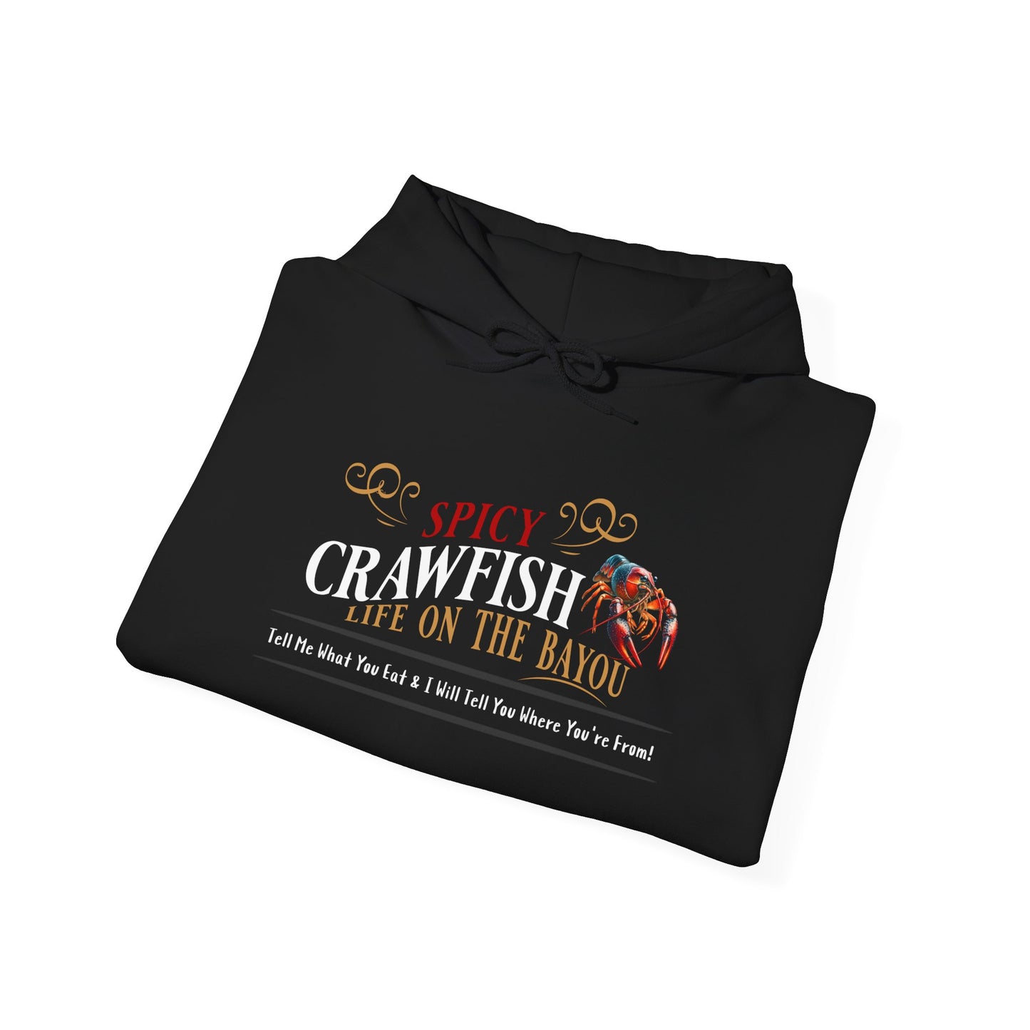 Unisex Heavy Blend™ Hooded Sweatshirt, Spicy Crawfish, Life on the Bayou, Life on the Bayou Collection