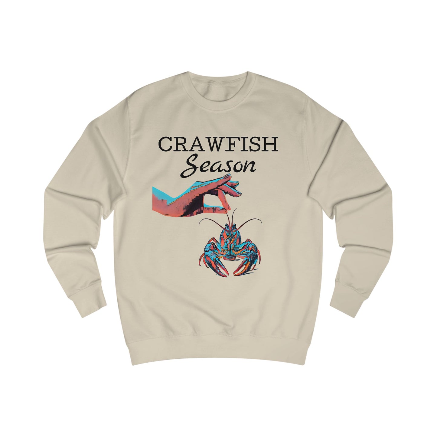 Unisex Sweatshirt, Crawfish Season Abstract, Life on the Bayou Collection