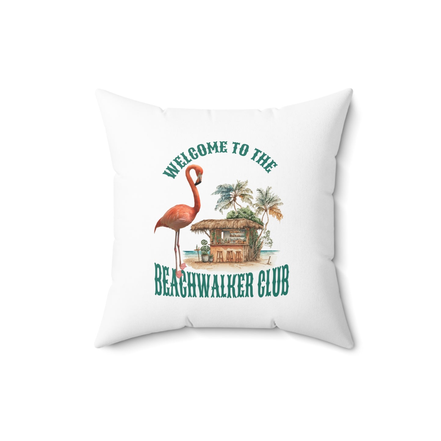Spun Polyester Square Pillow, Coastal, Beachwalker Club Collection