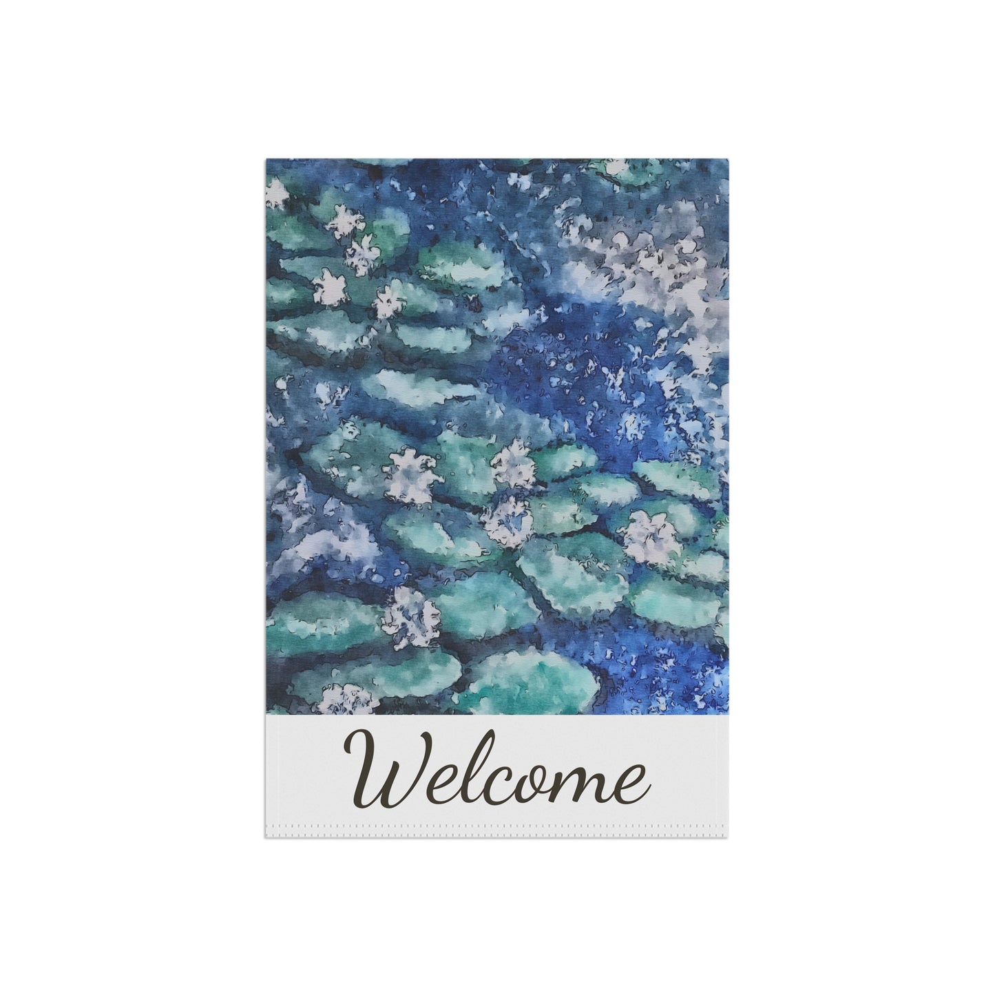 Garden & House Banner, Water Lilies, FrediFreds Home Collection