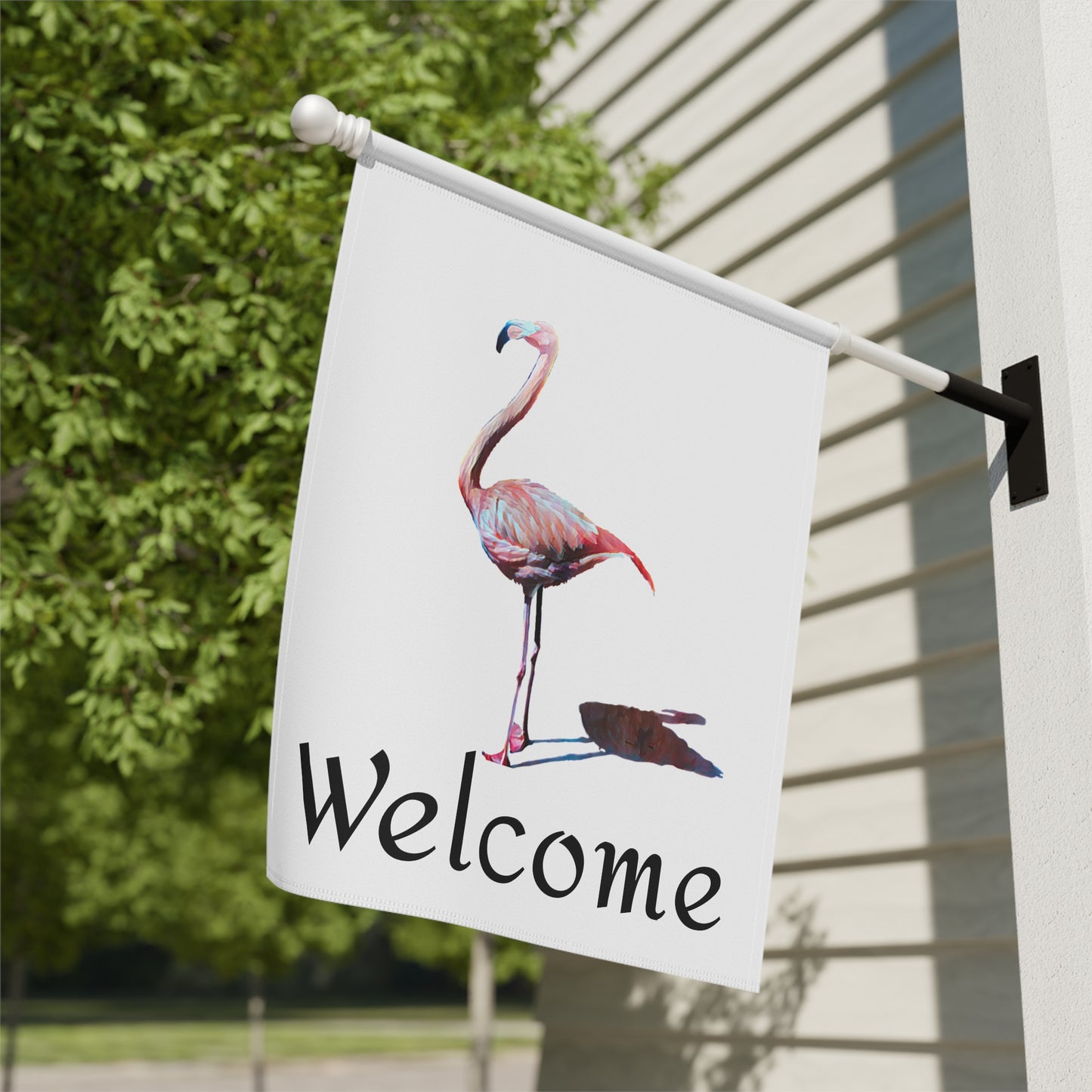 Garden & House Banner, Flamingo, Beachwalker Club Collection