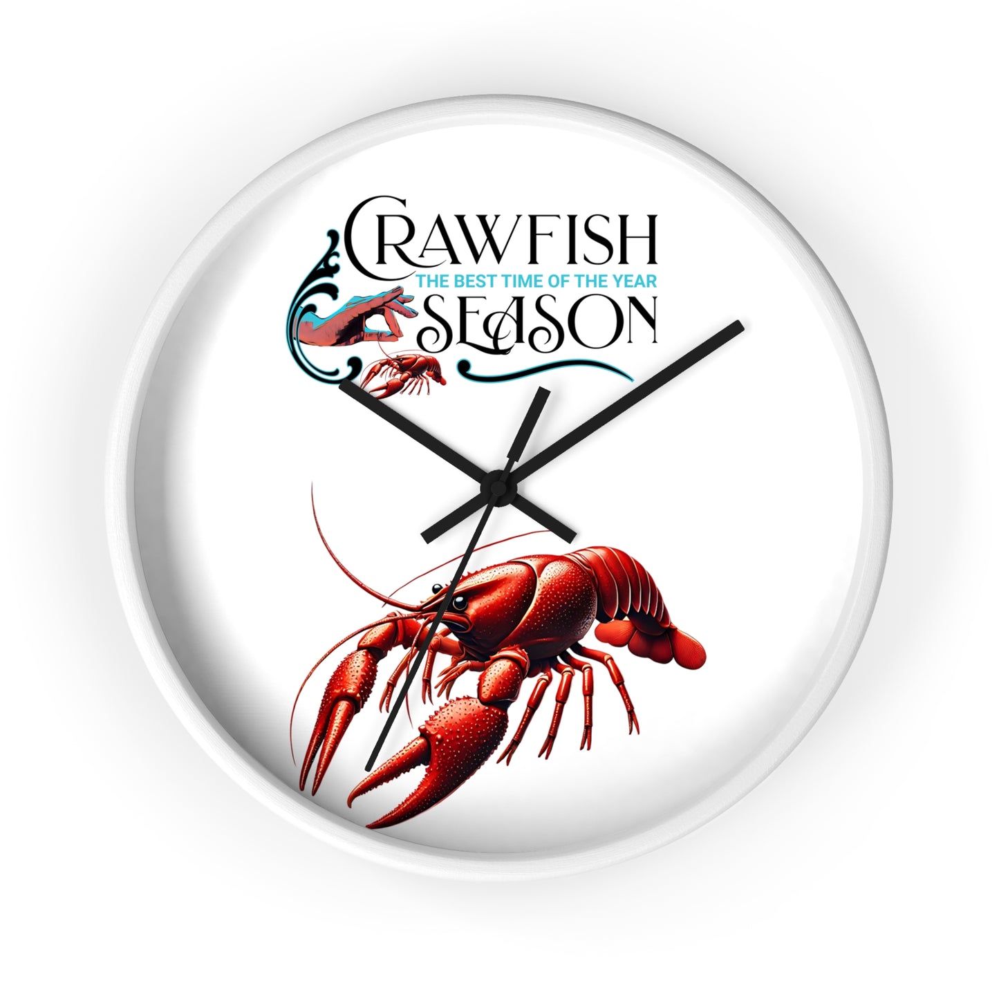 Wall Clock, Crawfish Season, Life on the Bayou Collection