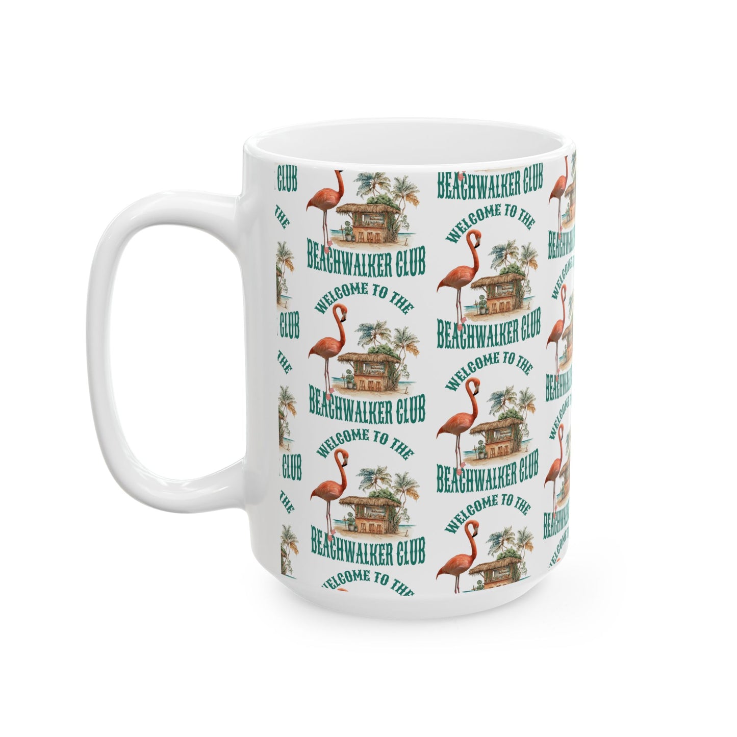 Ceramic Mug, (11oz, 15oz), Coastal, Beachwalker Club Collection