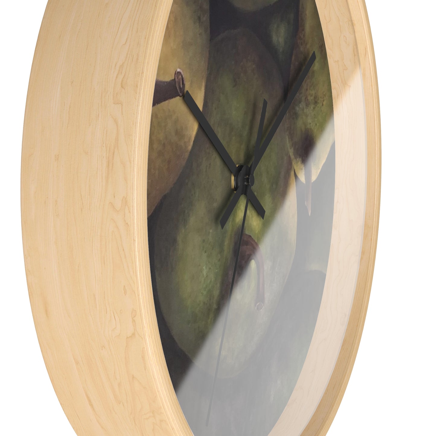 Wall Clock, Pear Delight Print Design, FrediFreds Home Collection
