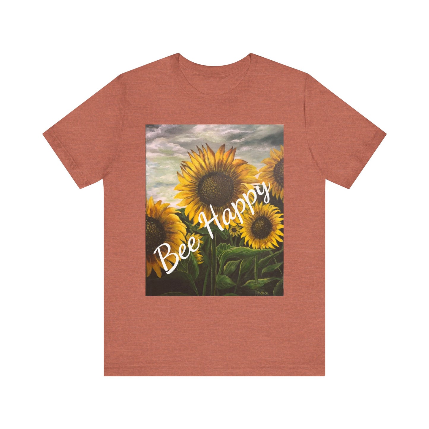 Unisex Jersey Short Sleeve Tee, Sunflowers, FrediFreds Home Collection