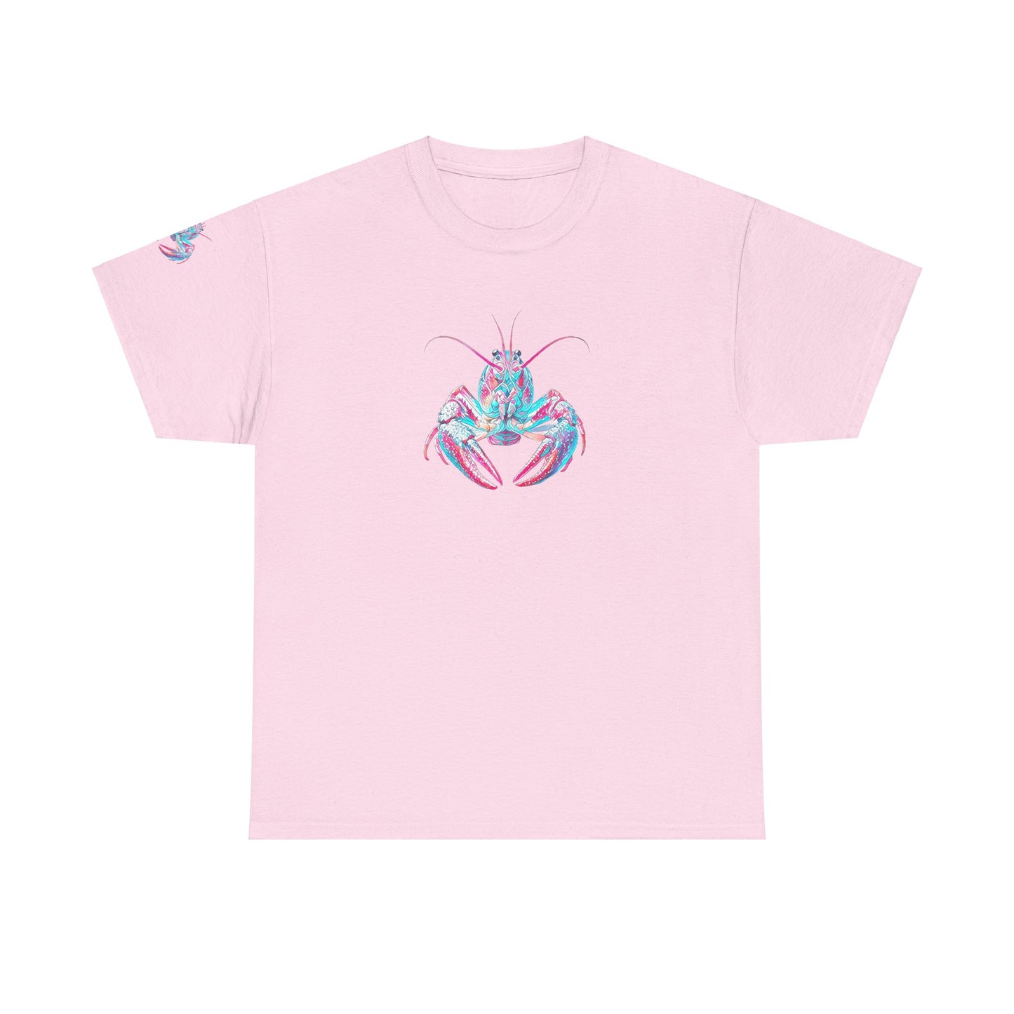 Unisex Heavy Cotton Tee, Abstract Girly Girl's Crawfish Season, Life on the Bayou Collection