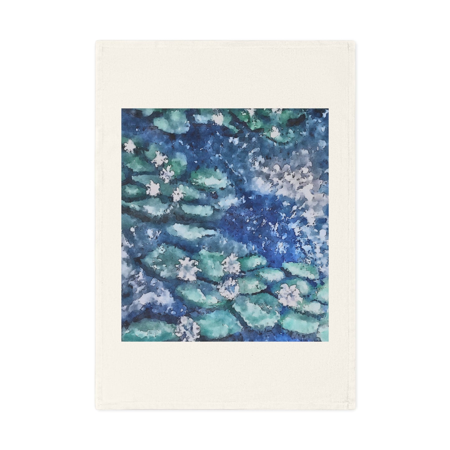 Cotton Tea Towel, Water Lilies, FrediFreds Home Collection
