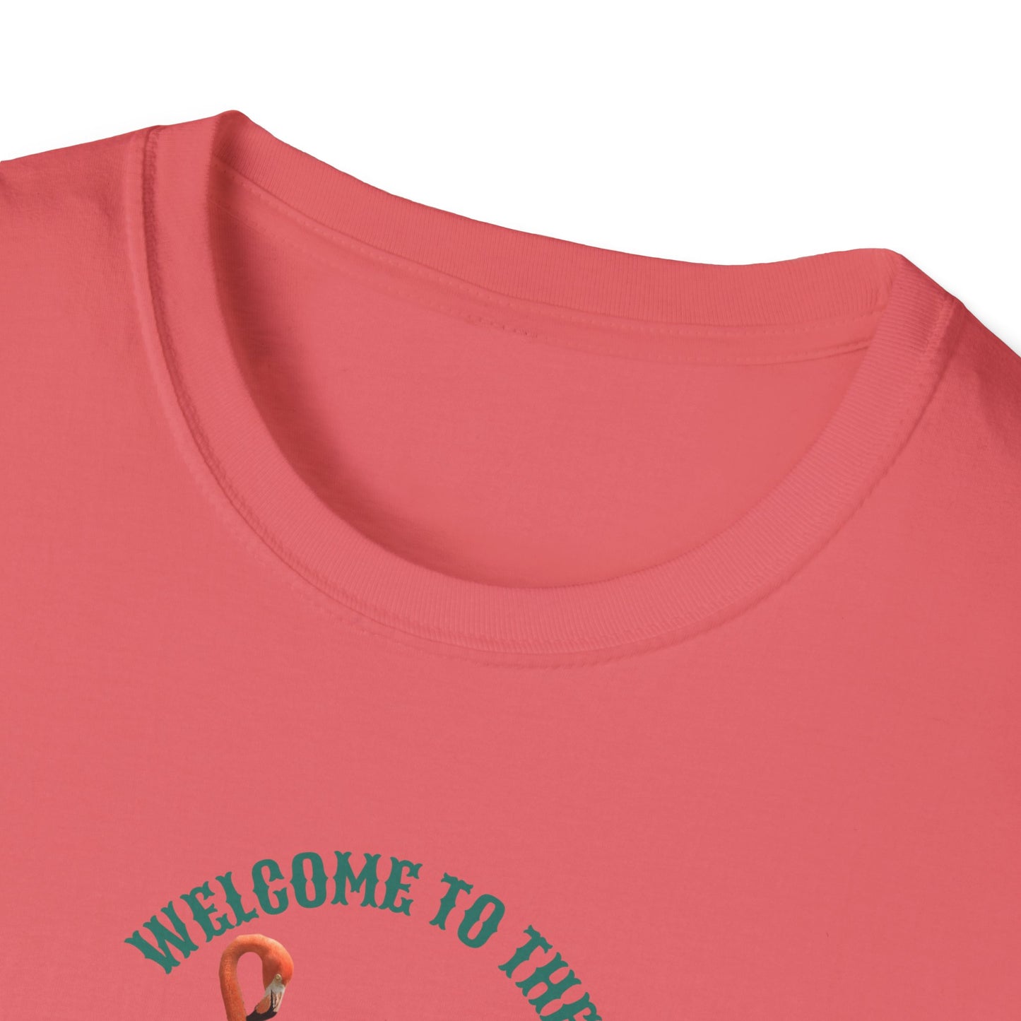 Flamingo Beachwalker Unisex Softstyle T-Shirt, Salt Life & Sunsets Design, Gift Idea, Souvenir, Stylish Tee, Beachwalker Club Collection