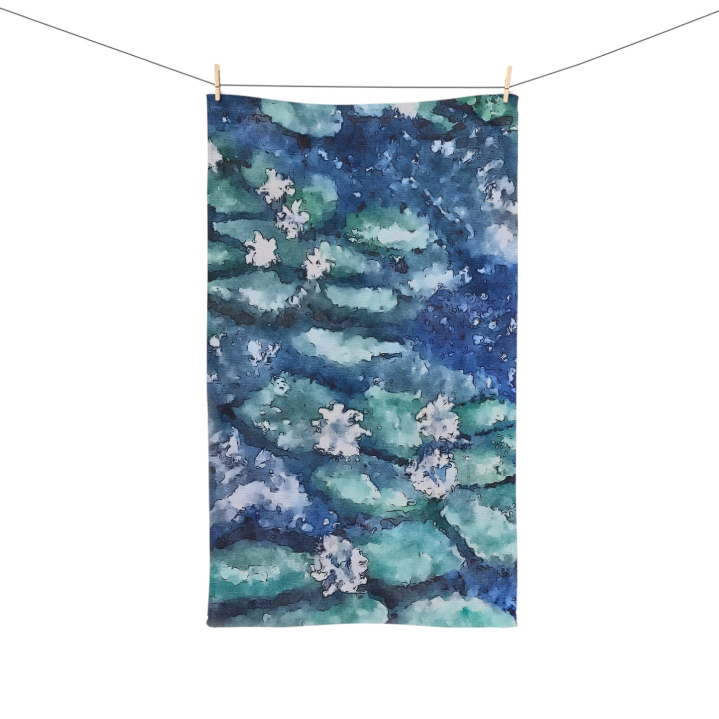 Hand Towel, Water Lilies, FrediFreds Home Collection