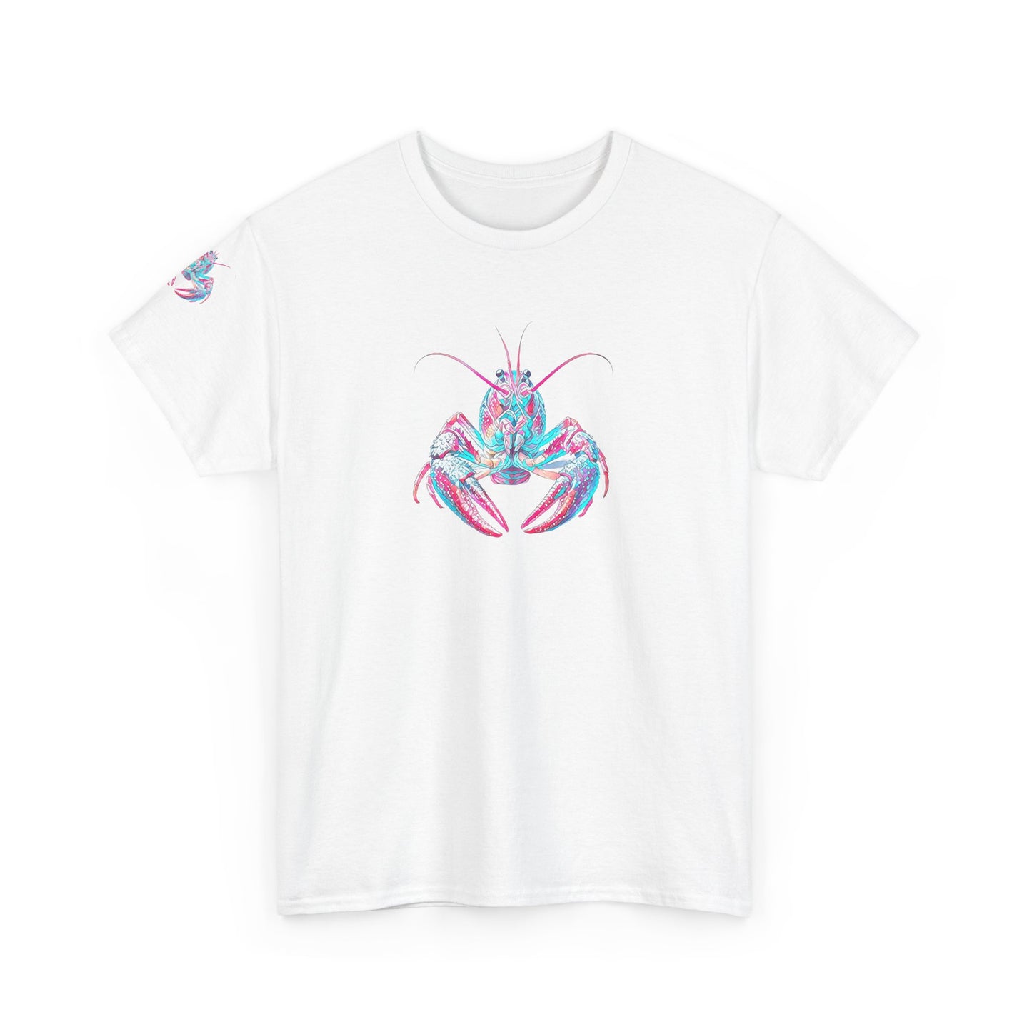 Unisex Heavy Cotton Tee, Abstract Girly Girl's Crawfish Season, Life on the Bayou Collection