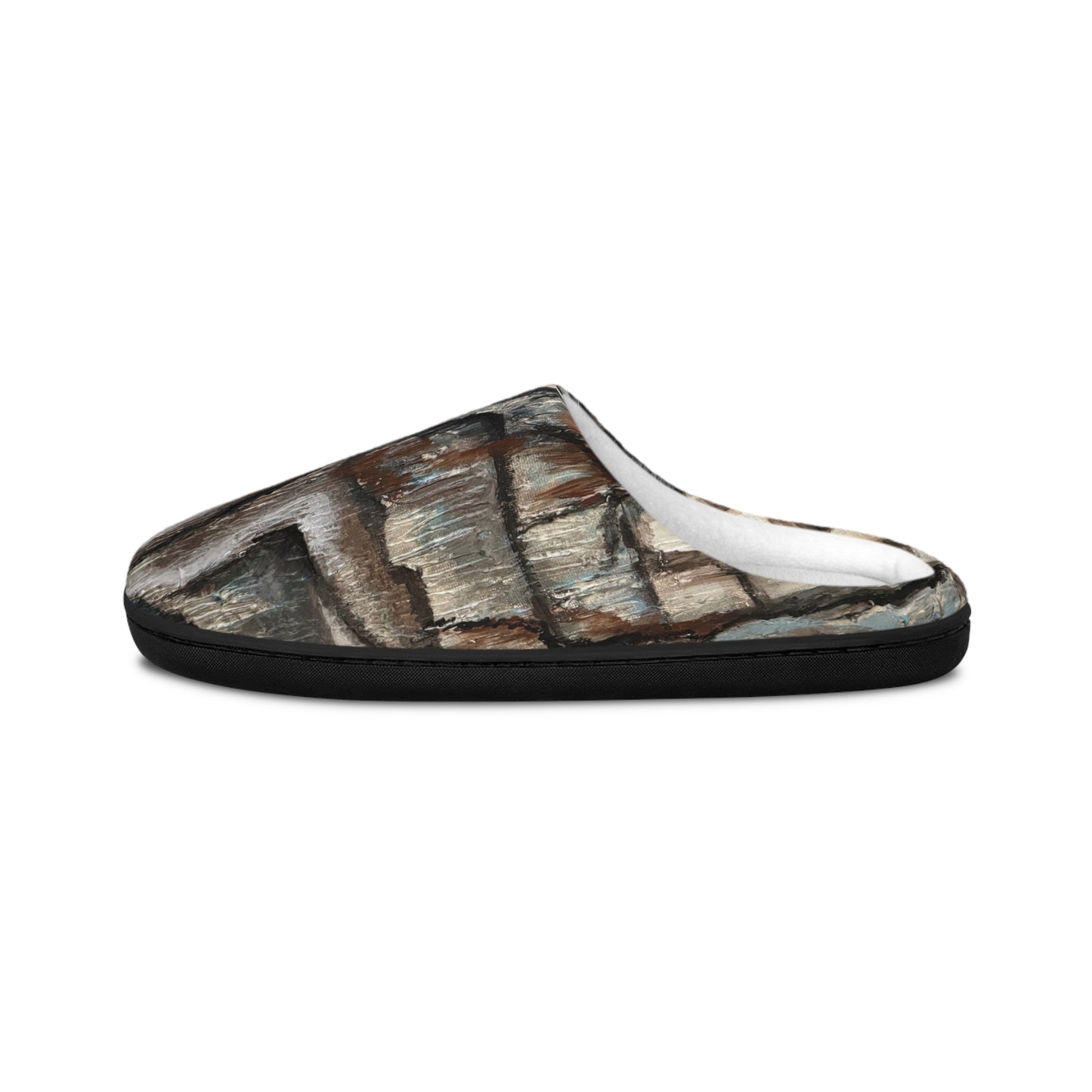 Men's Indoor Slippers, Artsy, Abstract Oyster Shells, FrediFreds Home Collection