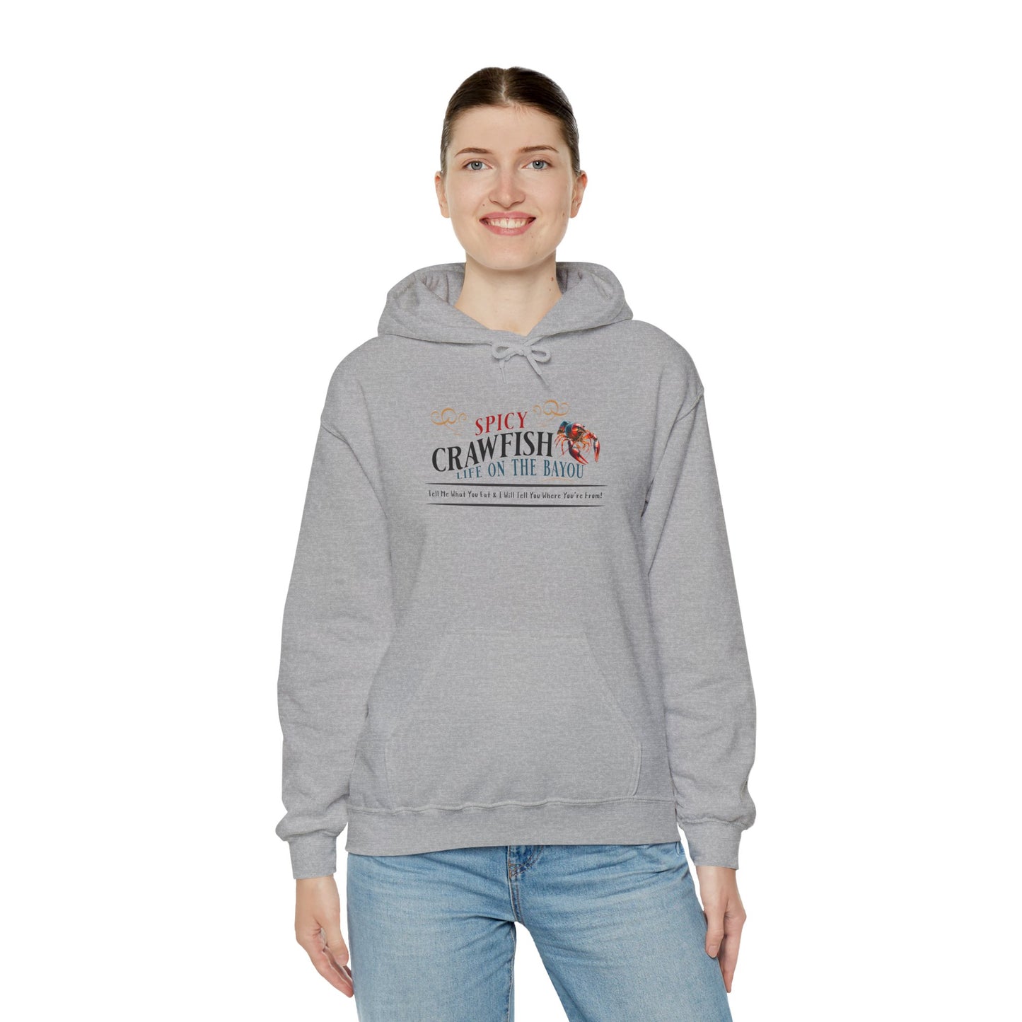 Unisex Heavy Blend™ Hooded Sweatshirt, Spicy Crawfish, Life on the Bayou, Life on the Bayou Collection