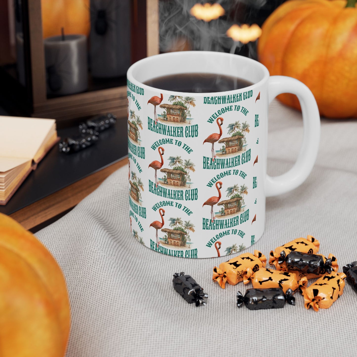 Ceramic Mug, (11oz, 15oz), Coastal, Beachwalker Club Collection