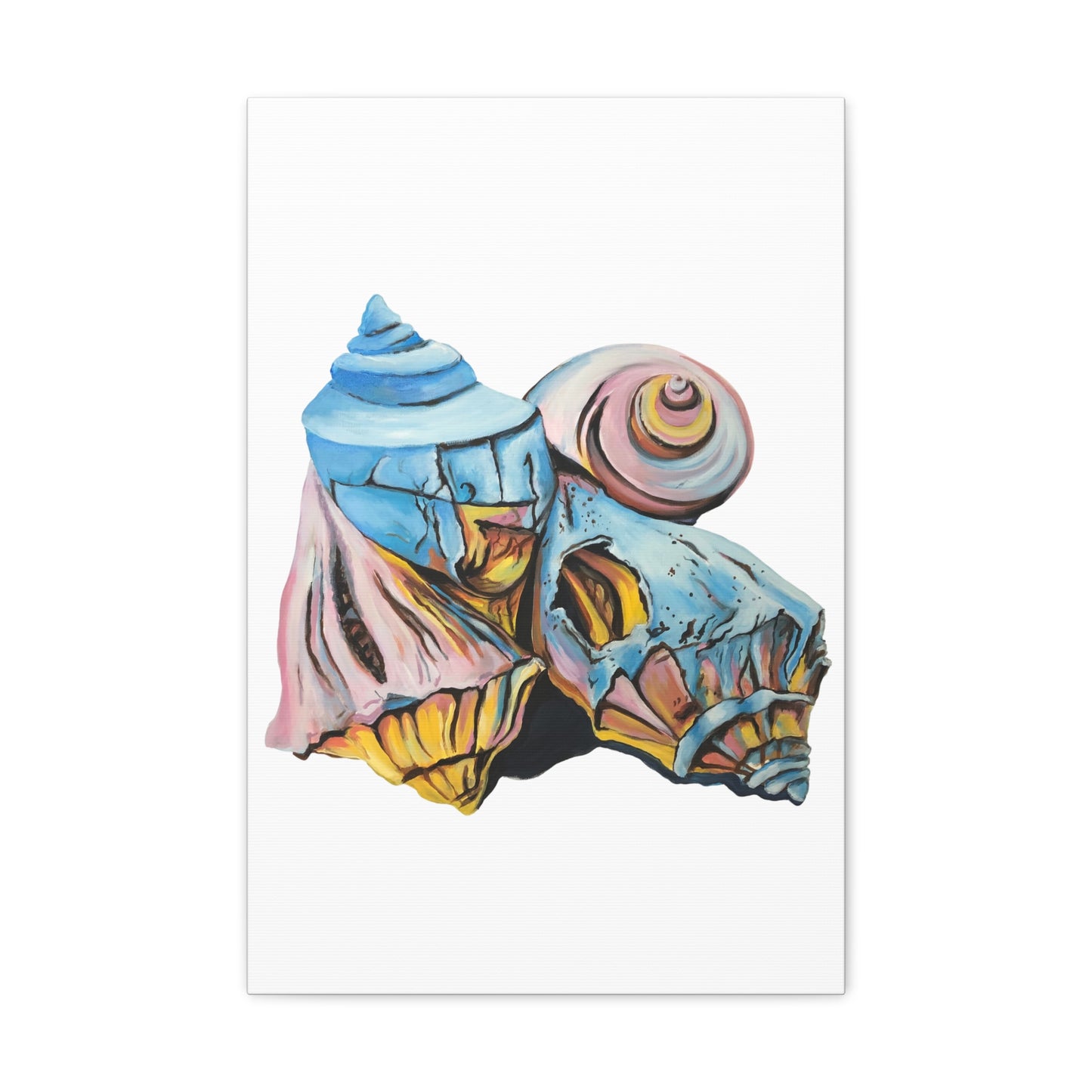 Canvas Gallery Wraps, Artsy Beach Shells, Beachwalker Club Collection