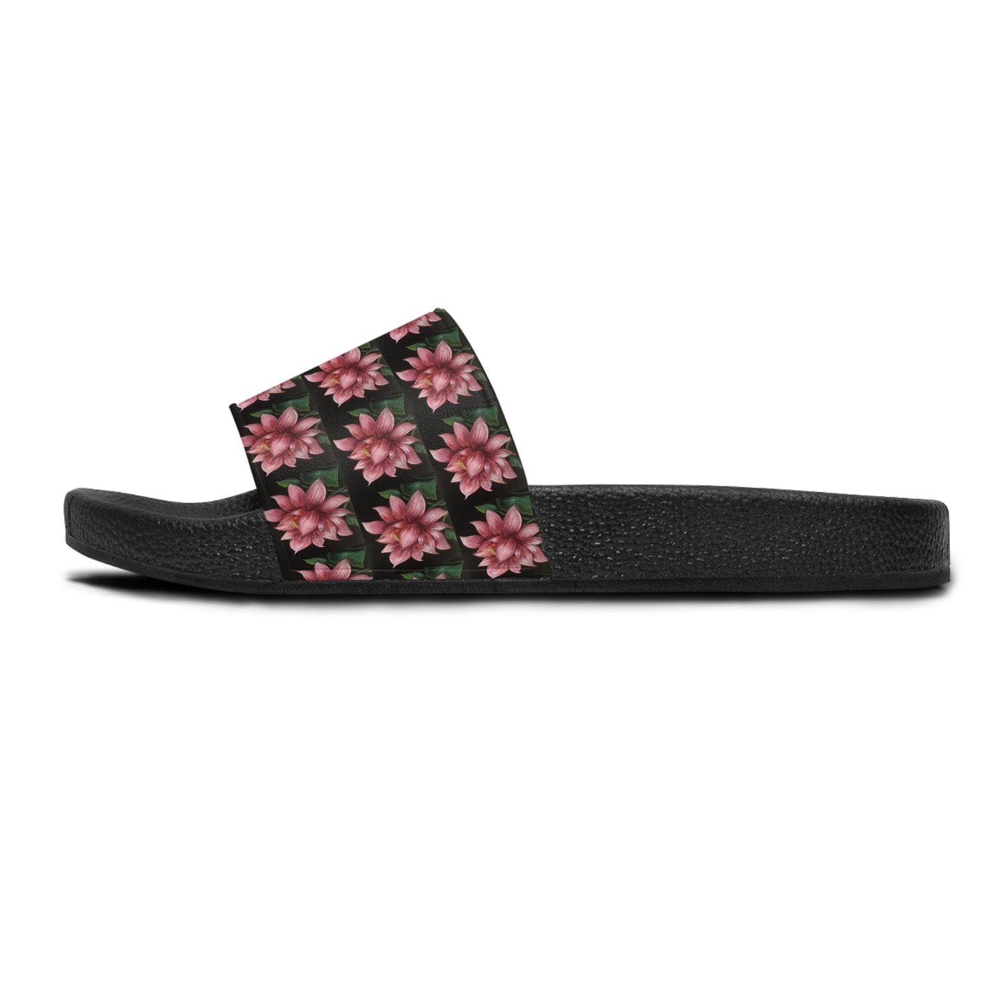 Women's Slide Sandals, Lotus, Tranquility, Artwork, FrediFreds Home Collection