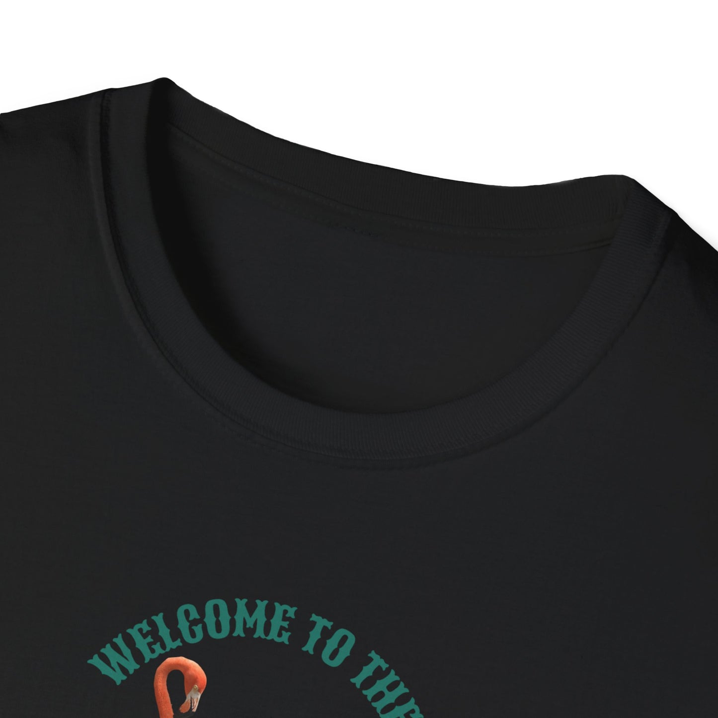 Flamingo Beachwalker Unisex Softstyle T-Shirt, Salt Life & Sunsets Design, Gift Idea, Souvenir, Stylish Tee, Beachwalker Club Collection