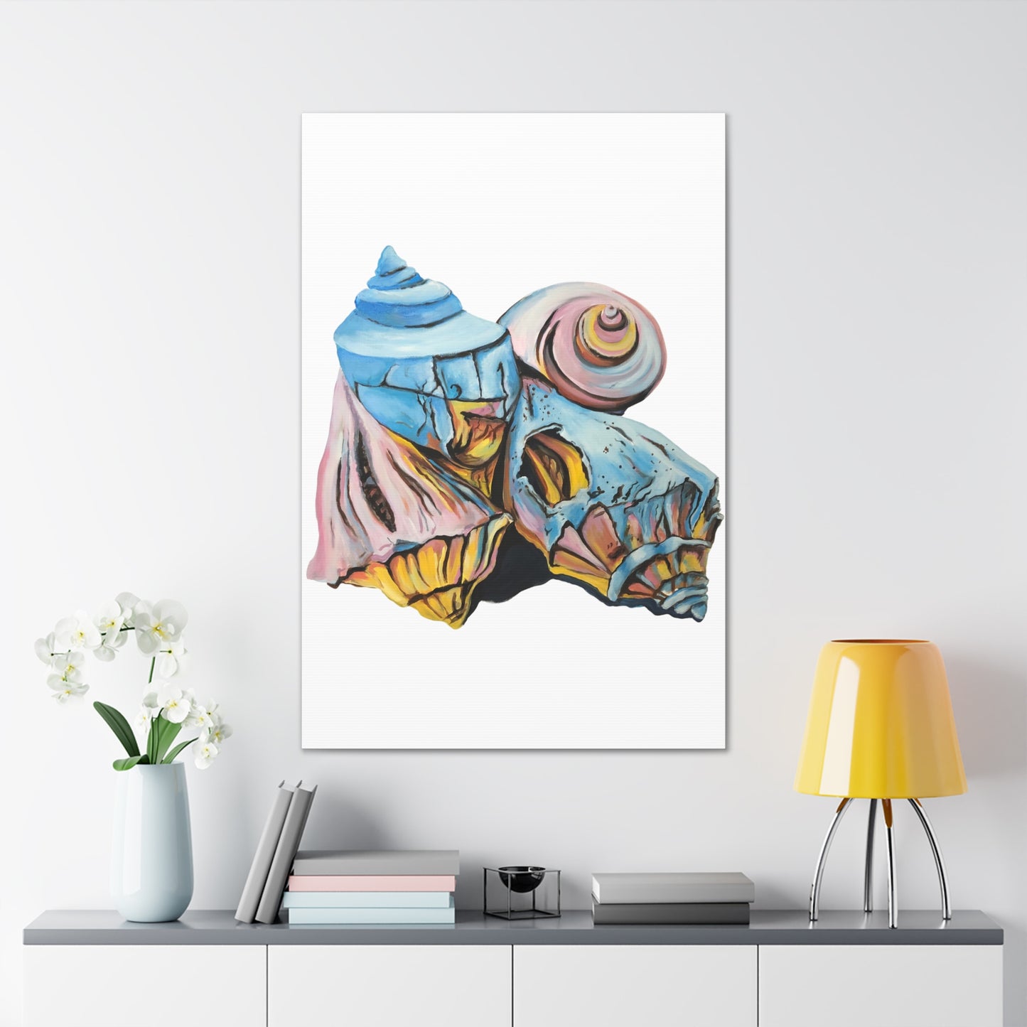 Canvas Gallery Wraps, Artsy Beach Shells, Beachwalker Club Collection