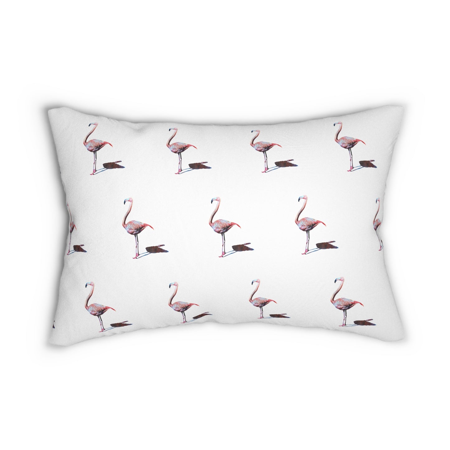 Spun Polyester Lumbar Pillow, Flamingo, Coastal, Beachwalker Club Collection