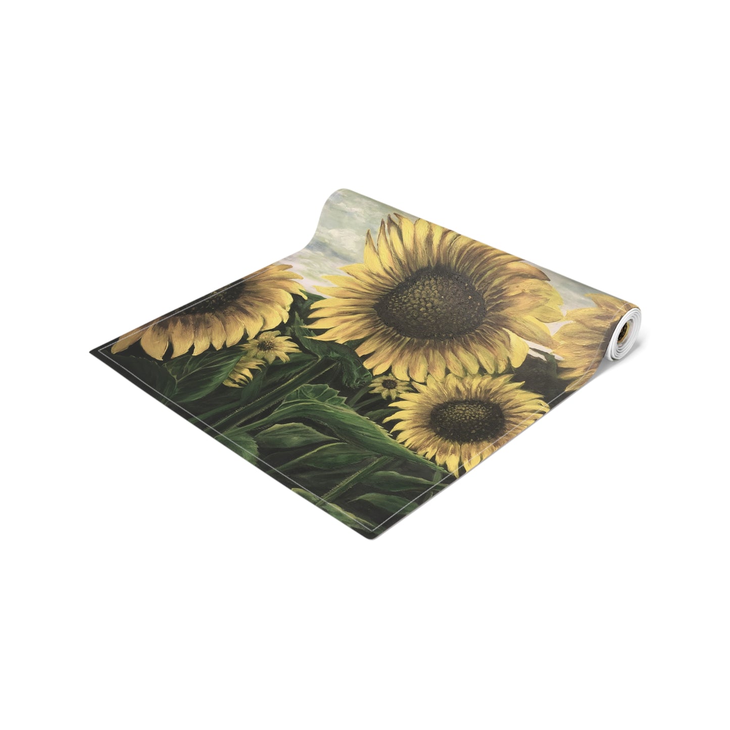 Table Runner (Cotton, Poly), Sunflower Field, Life on the Bayou Collection