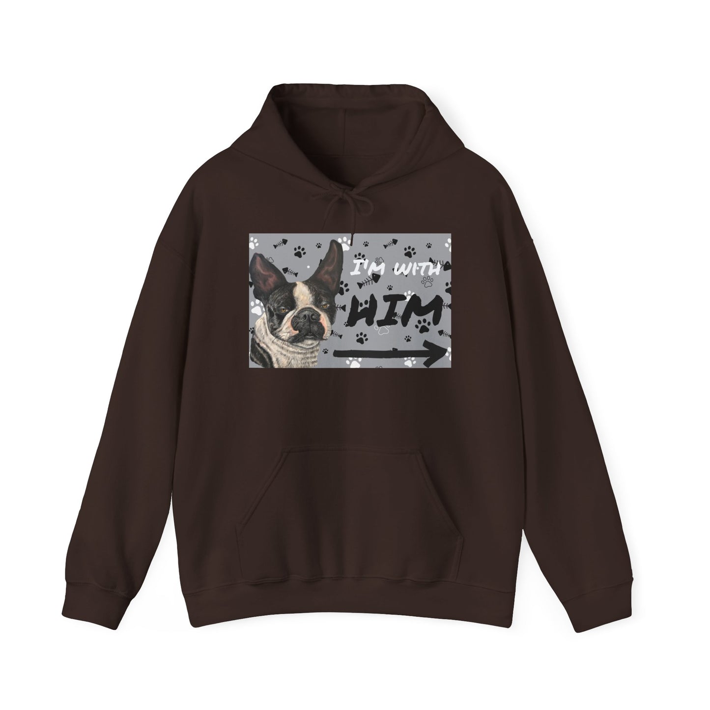 Unisex Heavy Blend™ Friendship Hooded Sweatshirt, I'm Vibing with Them, Max Loves Pookie Collection