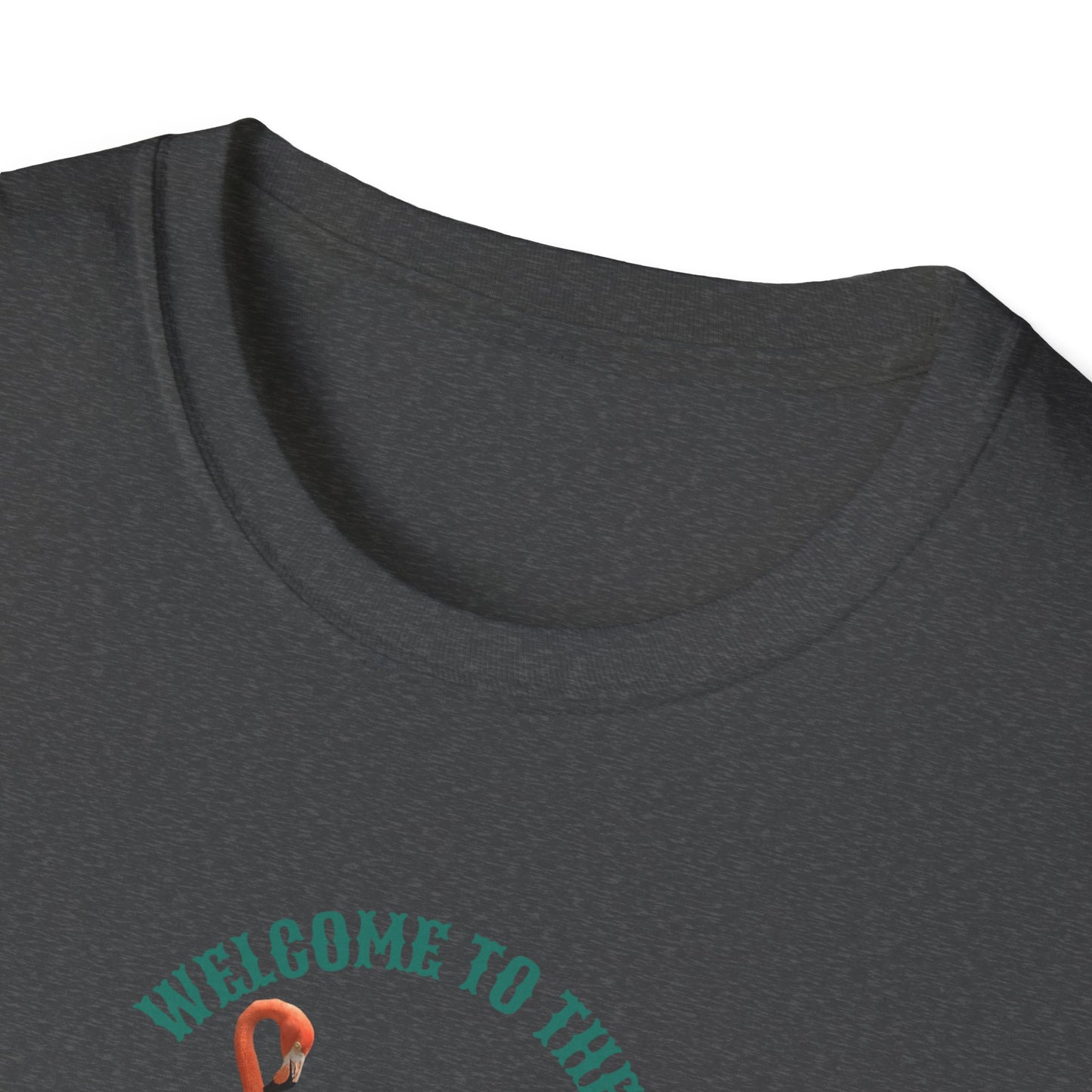 Flamingo Beachwalker Unisex Softstyle T-Shirt, Salt Life & Sunsets Design, Gift Idea, Souvenir, Stylish Tee, Beachwalker Club Collection