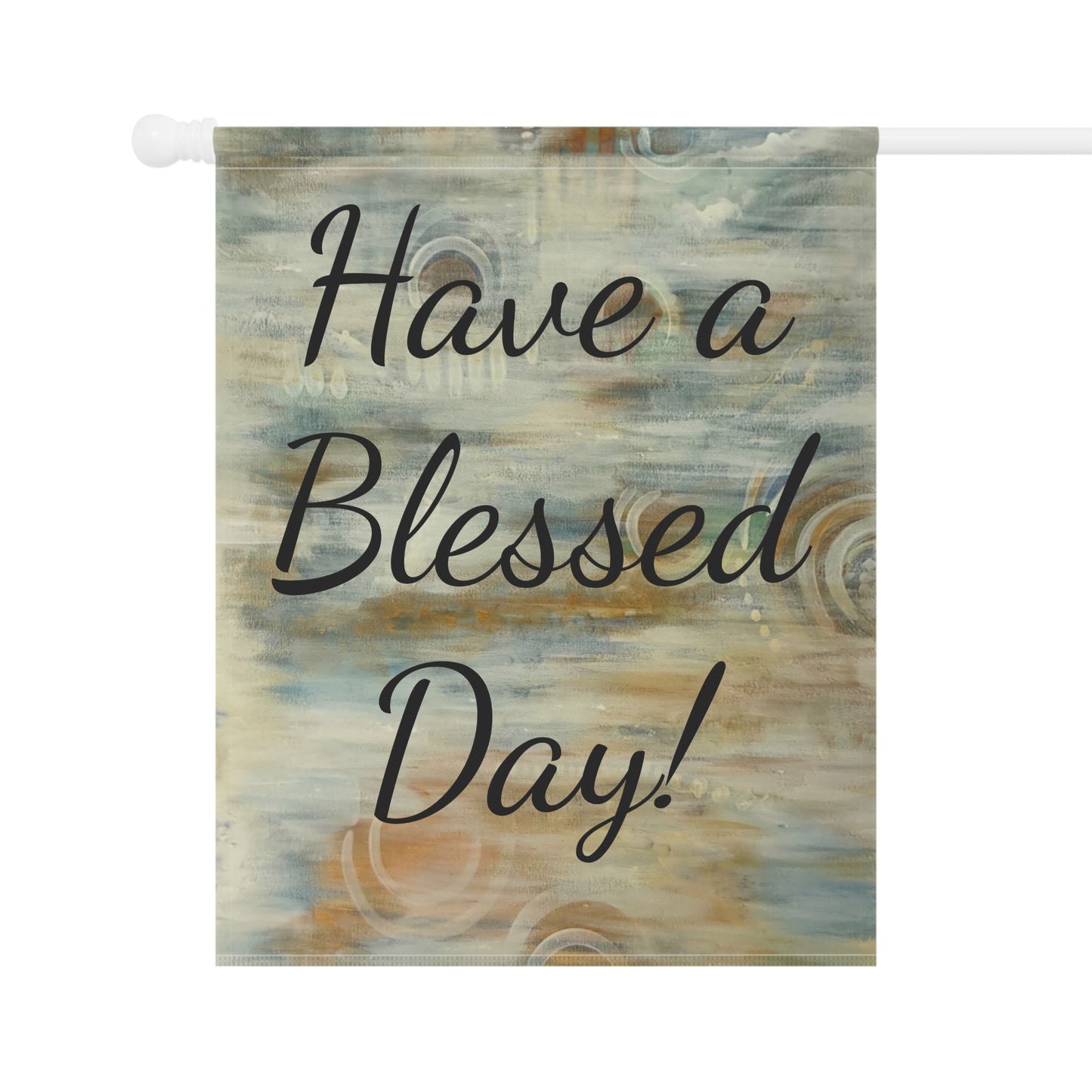 Garden & House Banner, Have a Blessed Day, FrediFreds Home Collection