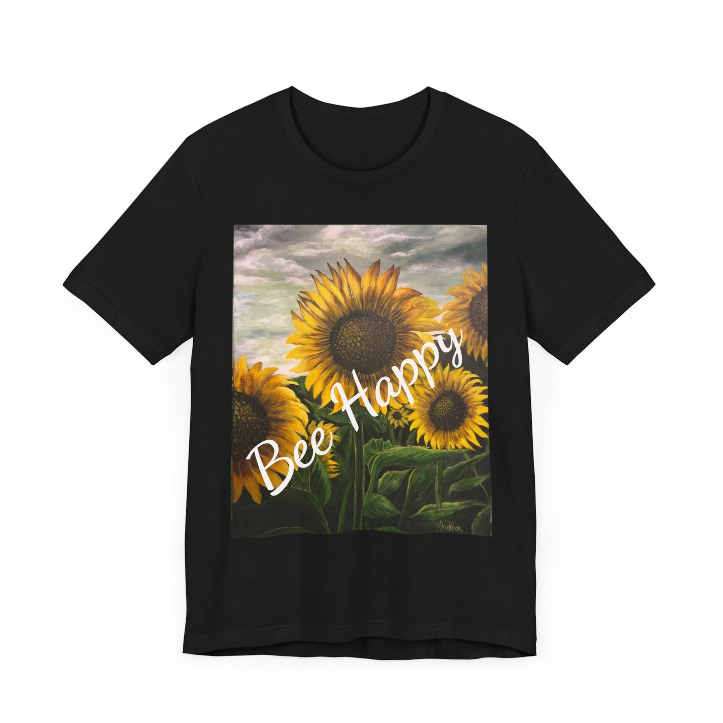Unisex Jersey Short Sleeve Tee, Sunflowers, FrediFreds Home Collection