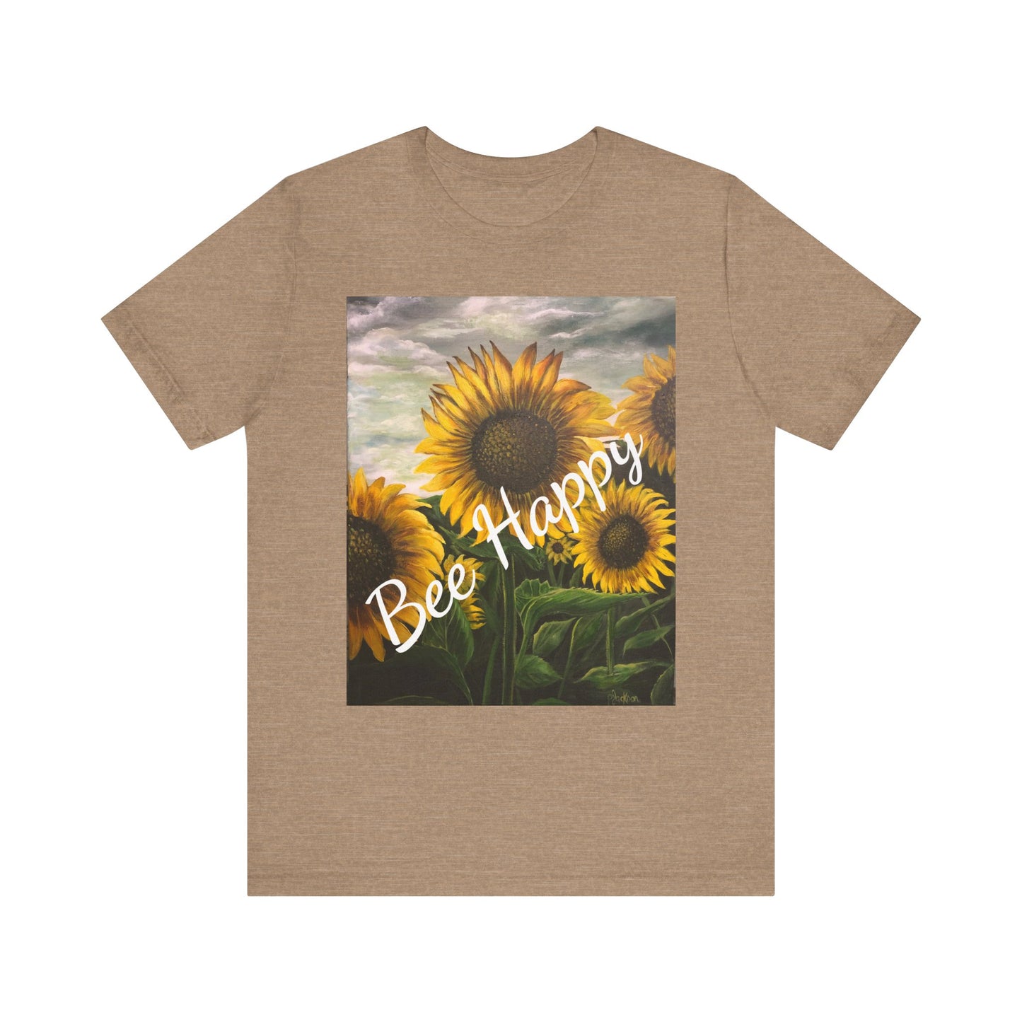 Unisex Jersey Short Sleeve Tee, Sunflowers, FrediFreds Home Collection