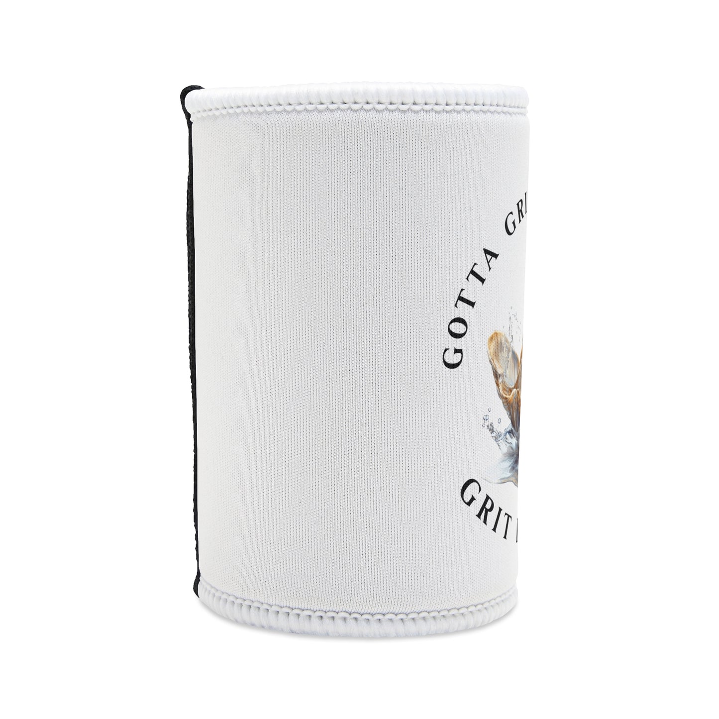 Stubby Cooler With Printed Design "Grit Prevails"