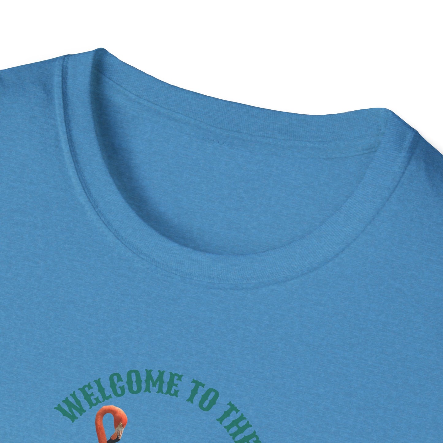 Flamingo Beachwalker Unisex Softstyle T-Shirt, Salt Life & Sunsets Design, Gift Idea, Souvenir, Stylish Tee, Beachwalker Club Collection