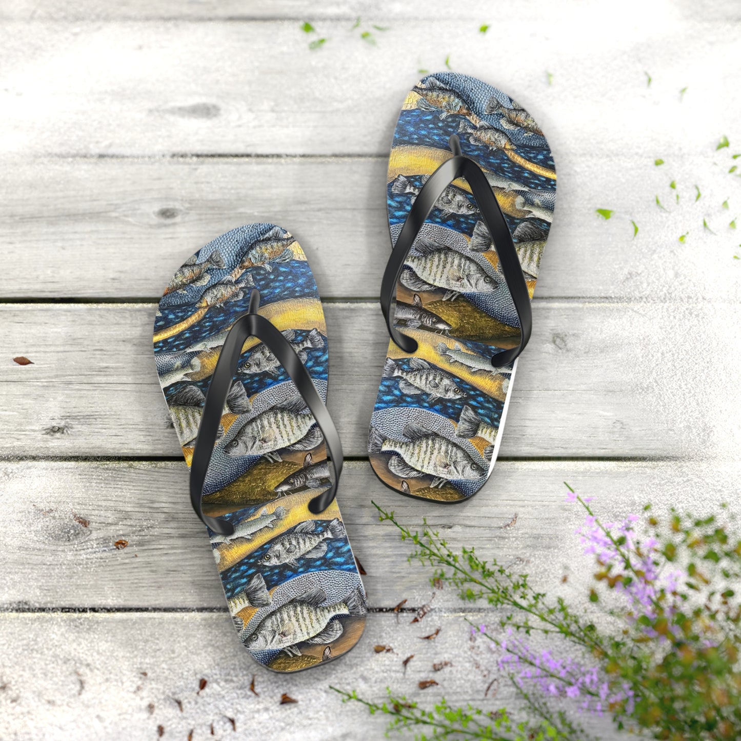 Flip Flops, Honey Hole, Fishing, FrediFreds Home Collection