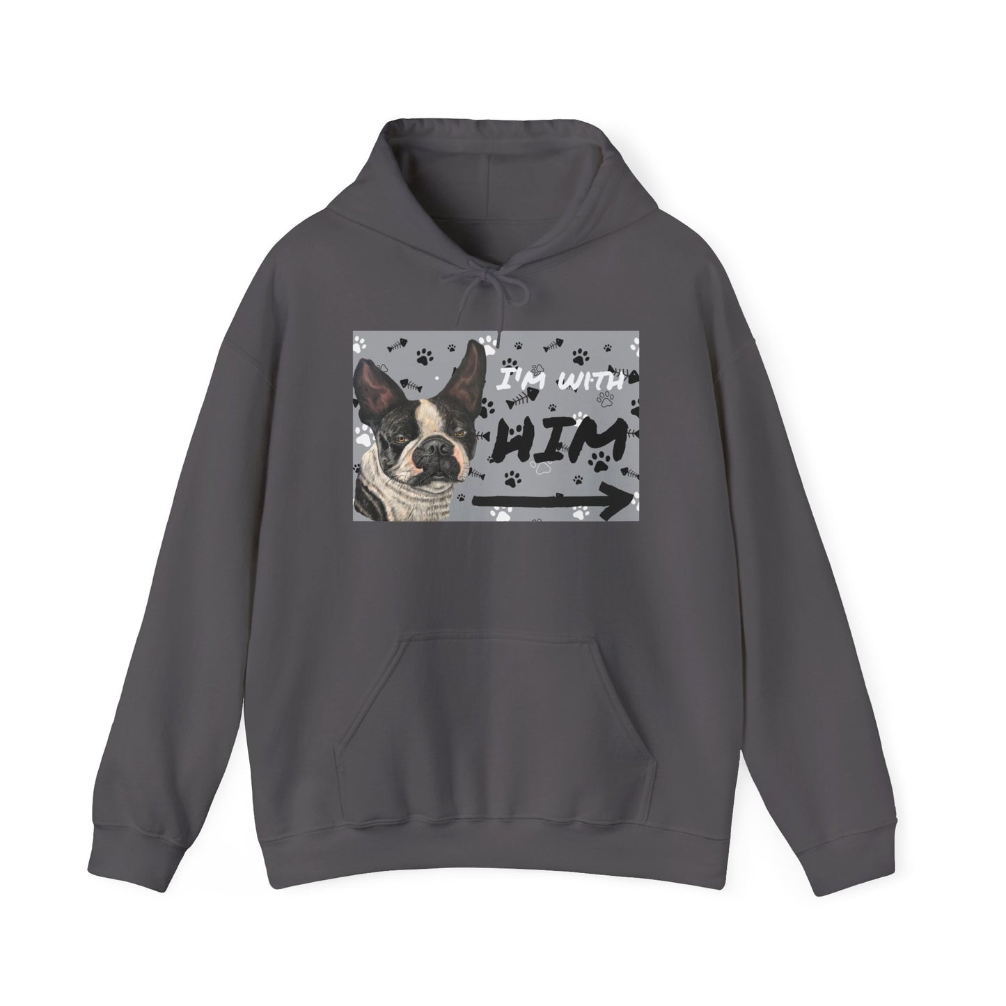 Unisex Heavy Blend™ Friendship Hooded Sweatshirt, I'm Vibing with Them, Max Loves Pookie Collection
