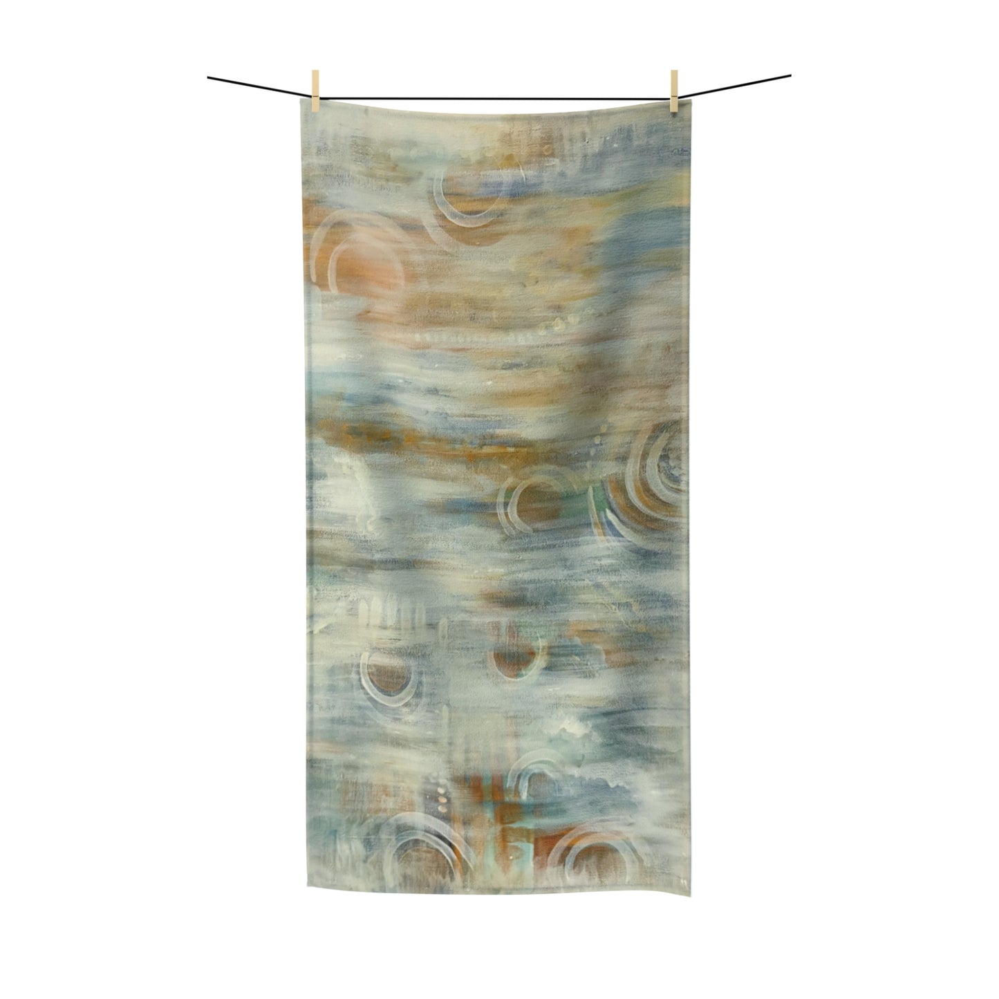 Polycotton Towel, Abstract Neutral, FrediFreds Home Collection