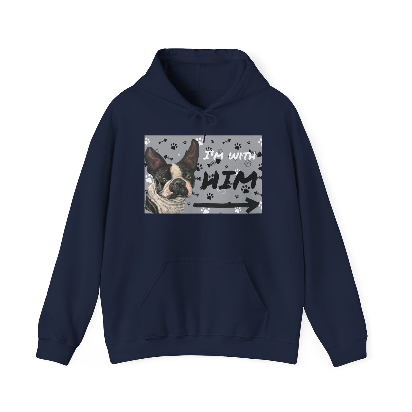 Unisex Heavy Blend™ Friendship Hooded Sweatshirt, I'm Vibing with Them, Max Loves Pookie Collection