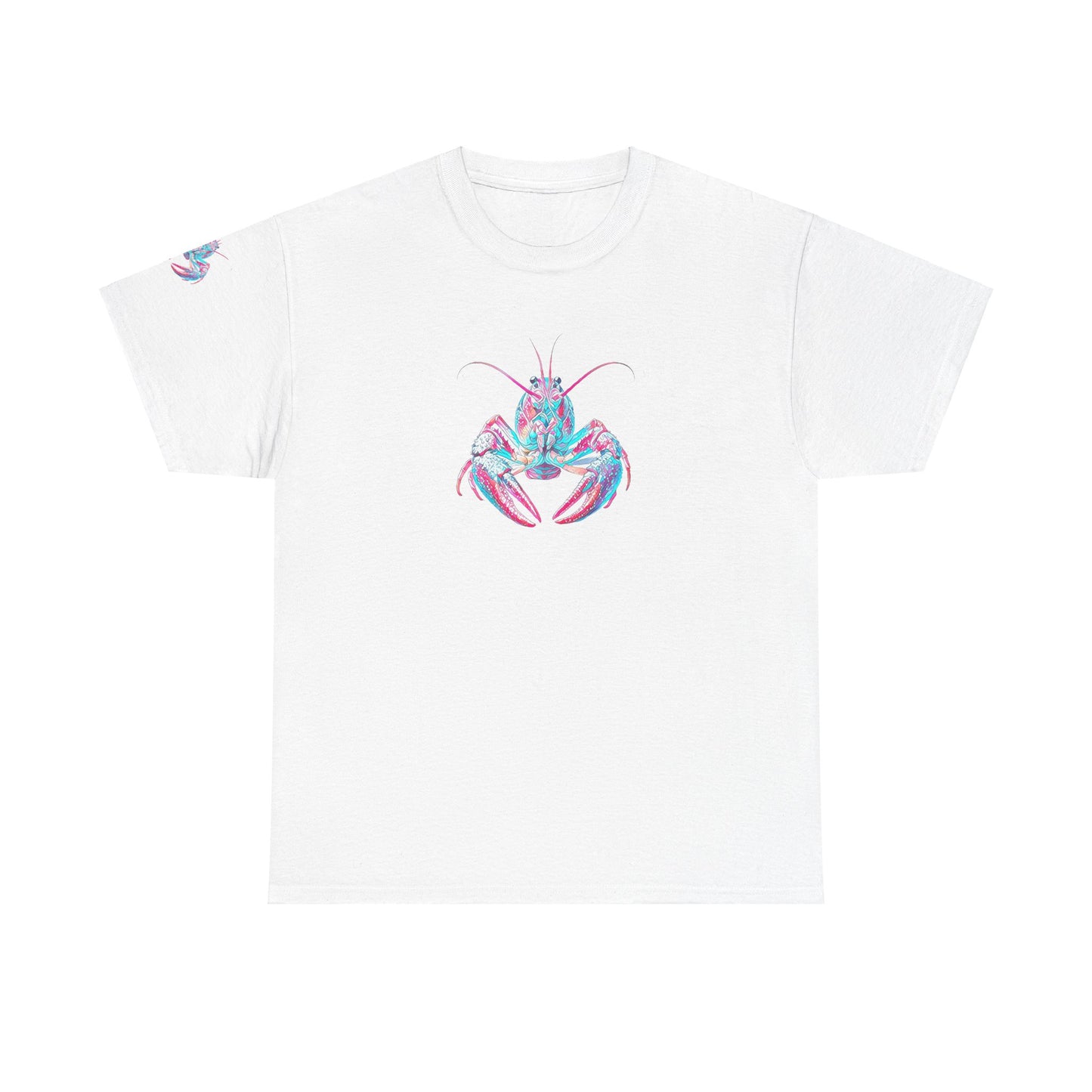 Unisex Heavy Cotton Tee, Abstract Girly Girl's Crawfish Season, Life on the Bayou Collection