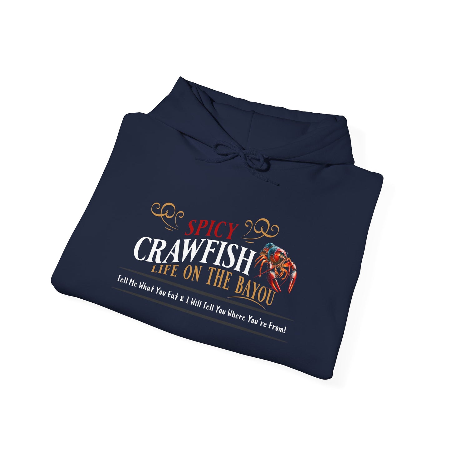 Unisex Heavy Blend™ Hooded Sweatshirt, Spicy Crawfish, Life on the Bayou, Life on the Bayou Collection