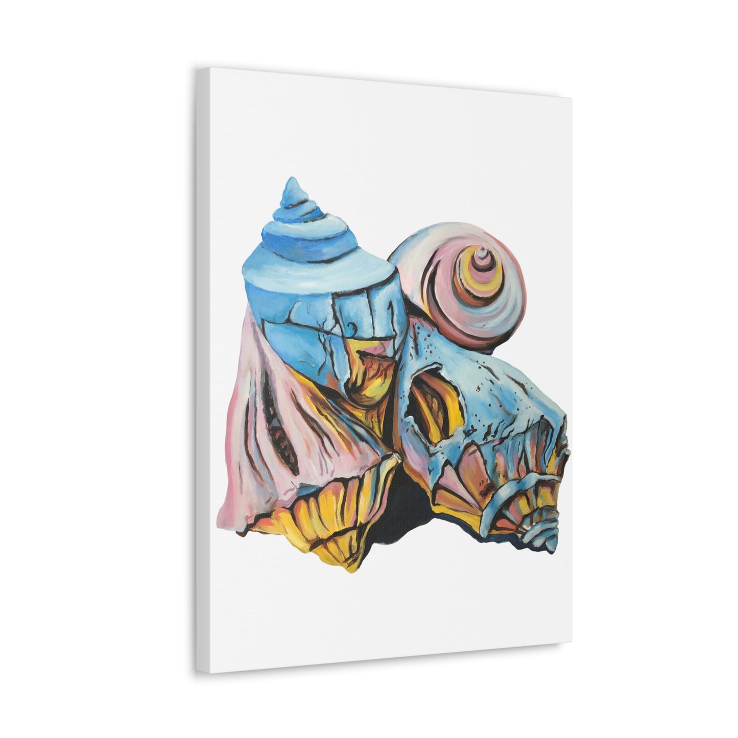 Canvas Gallery Wraps, Artsy Beach Shells, Beachwalker Club Collection