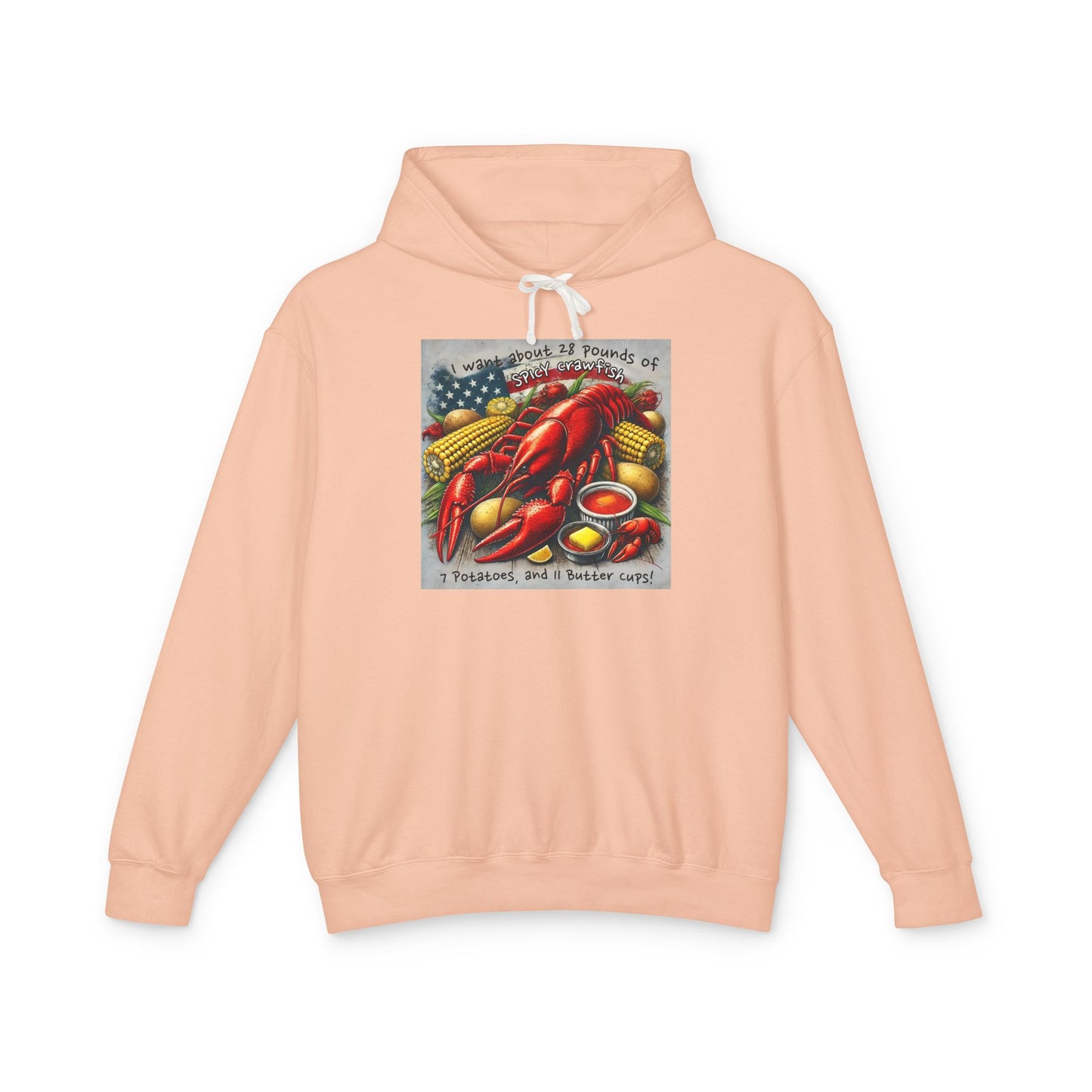 Crawfish Themed Hoodie Sweatshirt, Bayou Life Collection, Louisiana Boil Apparel, Gift for Foodie, Cute Southern Outerwear, Cajun Crawfish