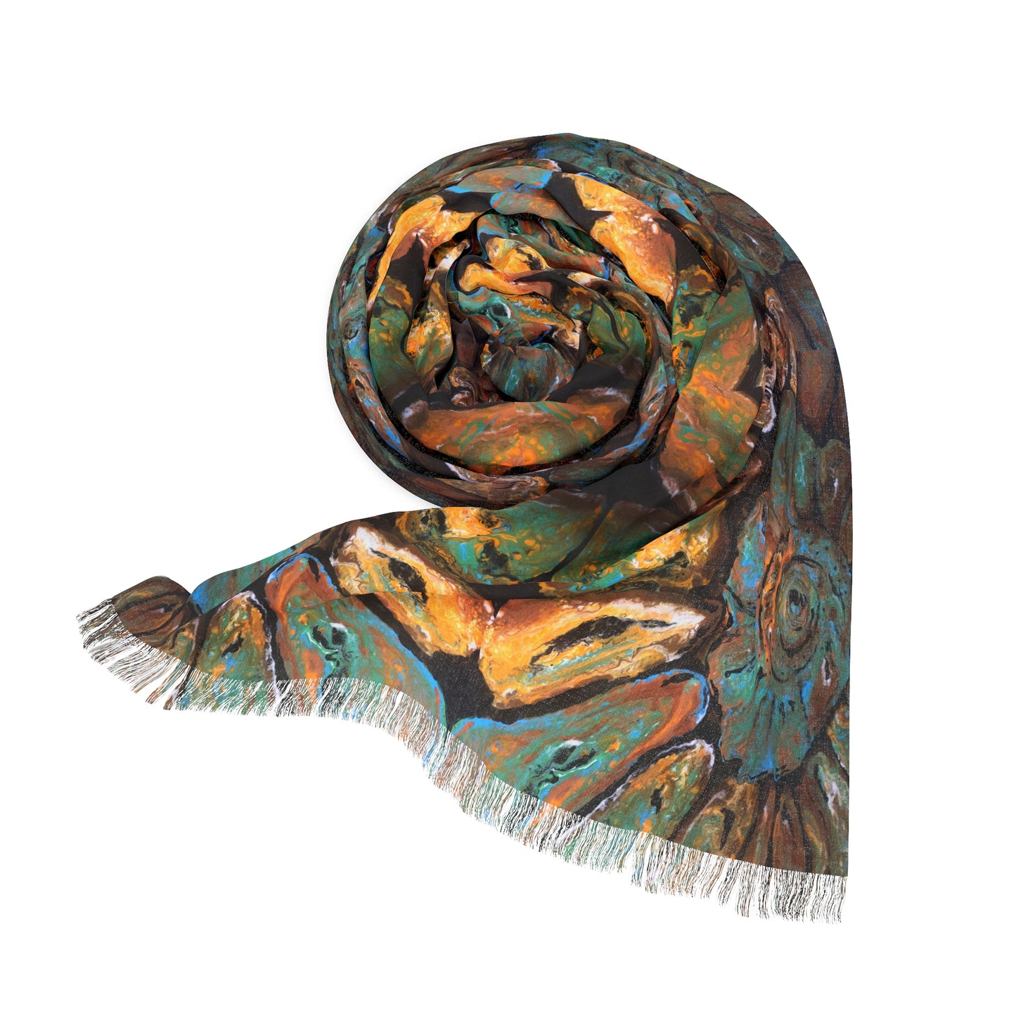 Light Scarf, Earth Tones, Fossil, FrediFreds Home Collection