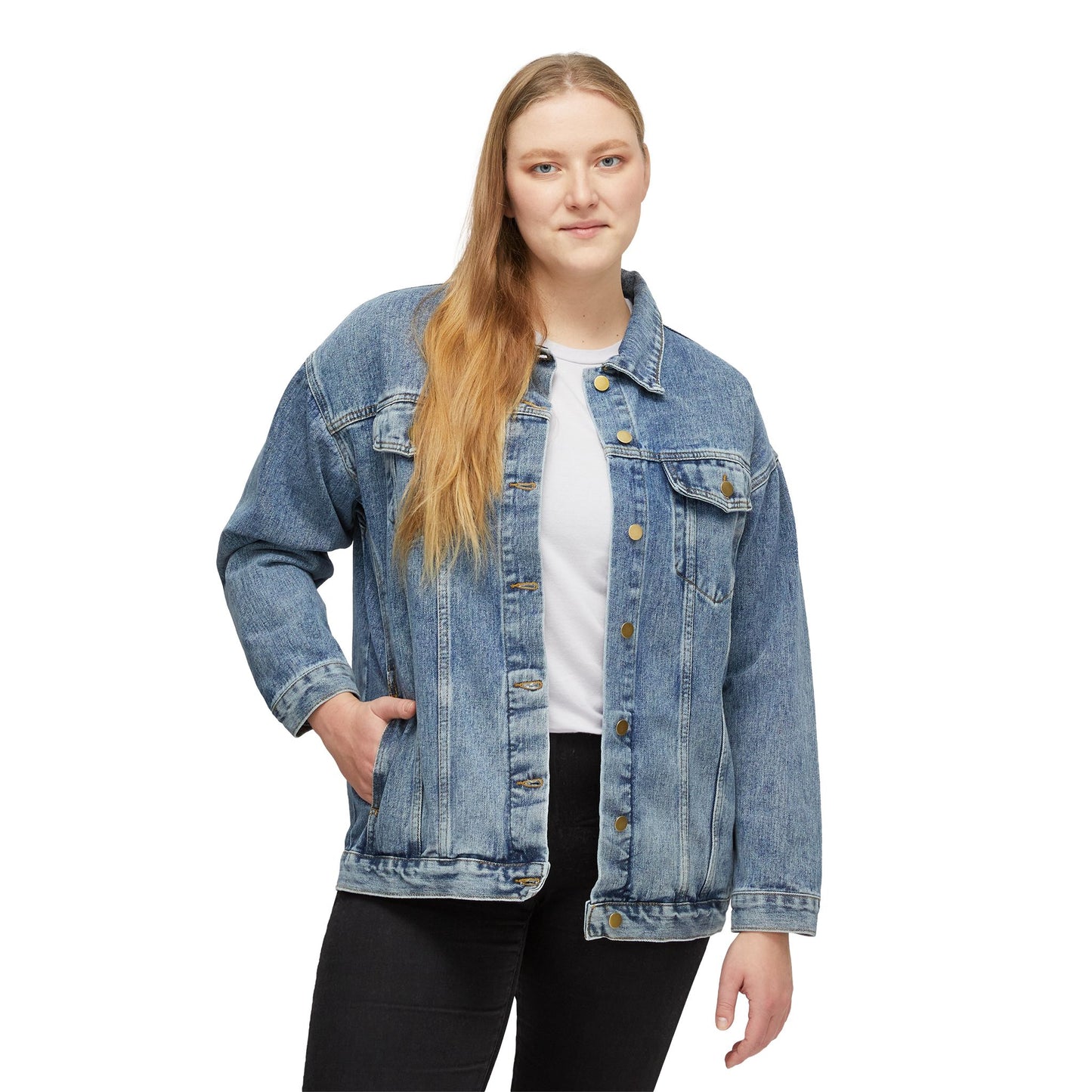 Women's Denim Jacket, Life on the Bayou, Outdoor Nature