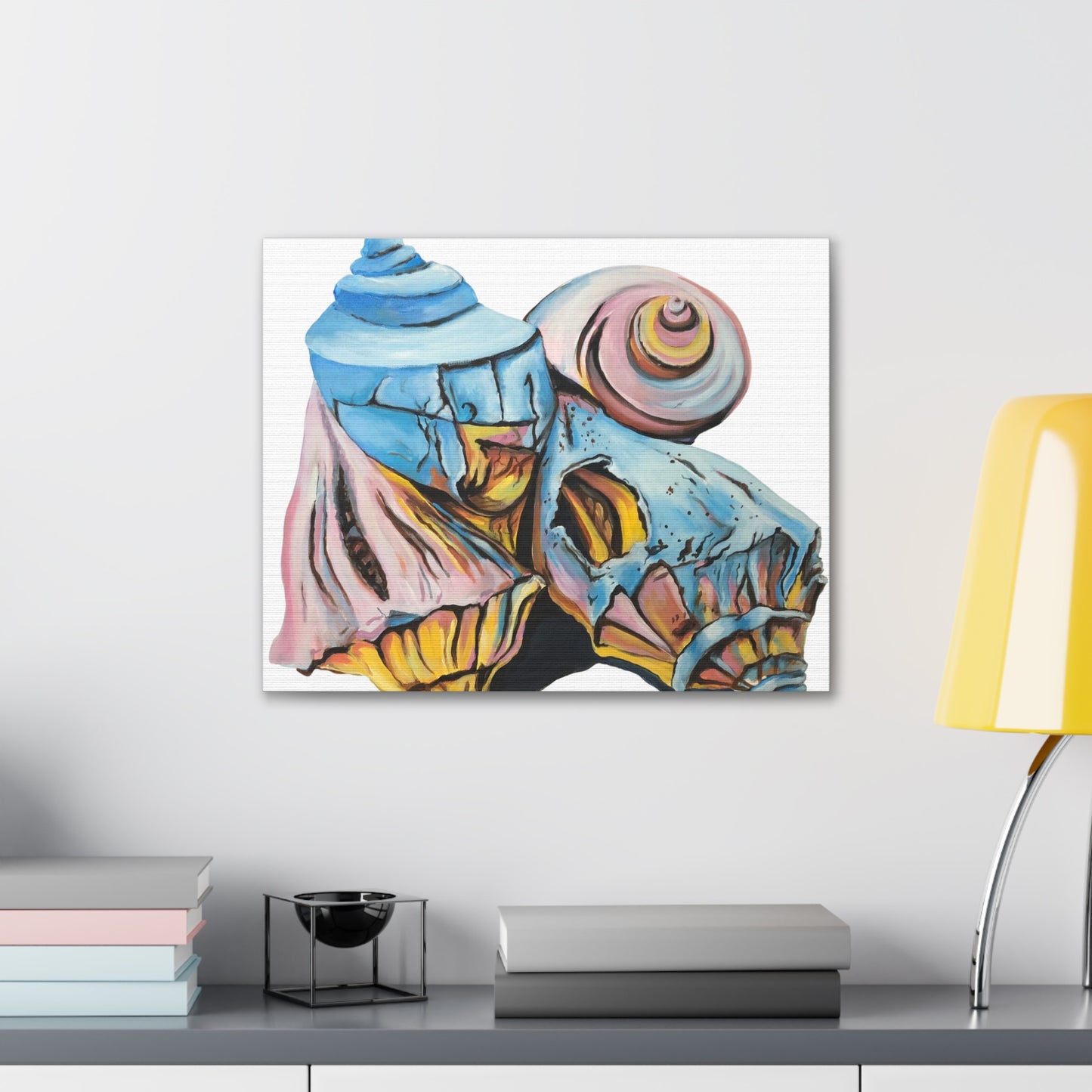 Canvas Gallery Wraps, Artsy Beach Shells, Beachwalker Club Collection