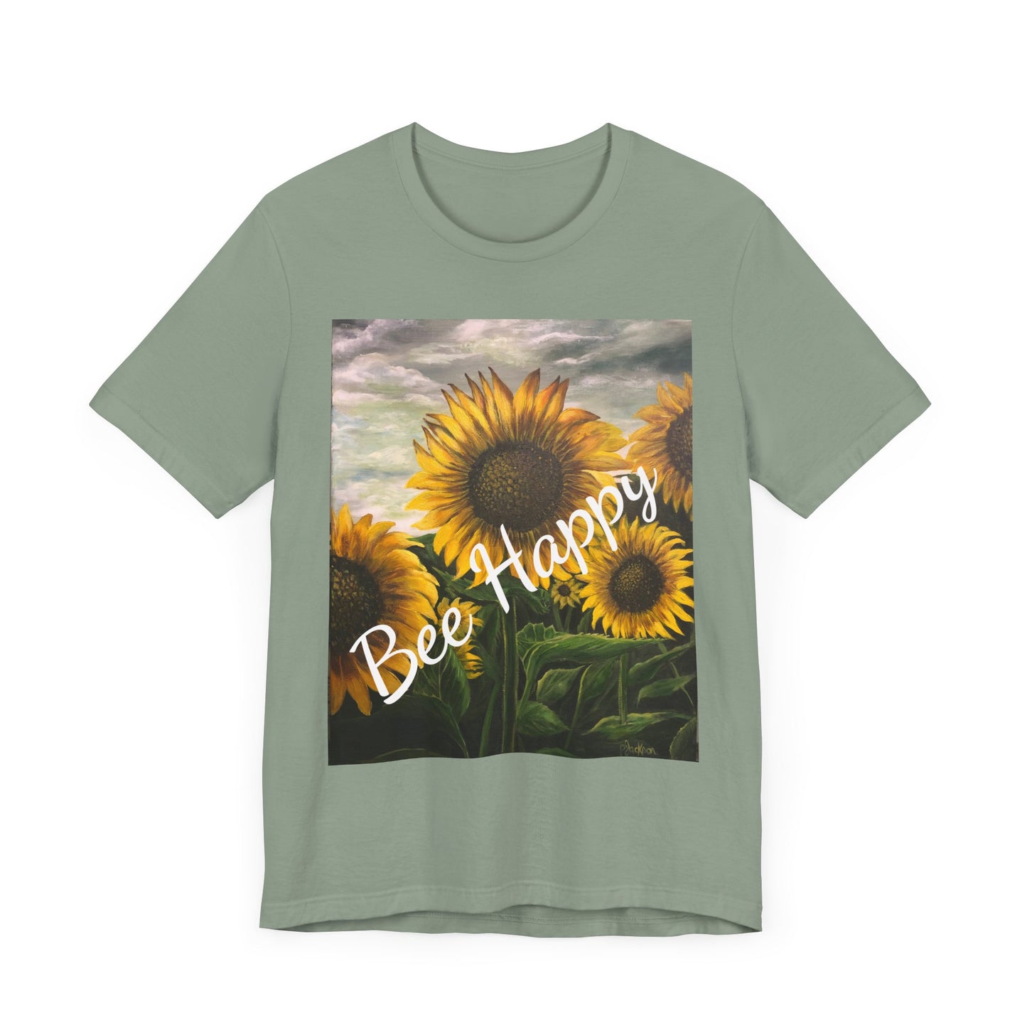 Unisex Jersey Short Sleeve Tee, Sunflowers, FrediFreds Home Collection