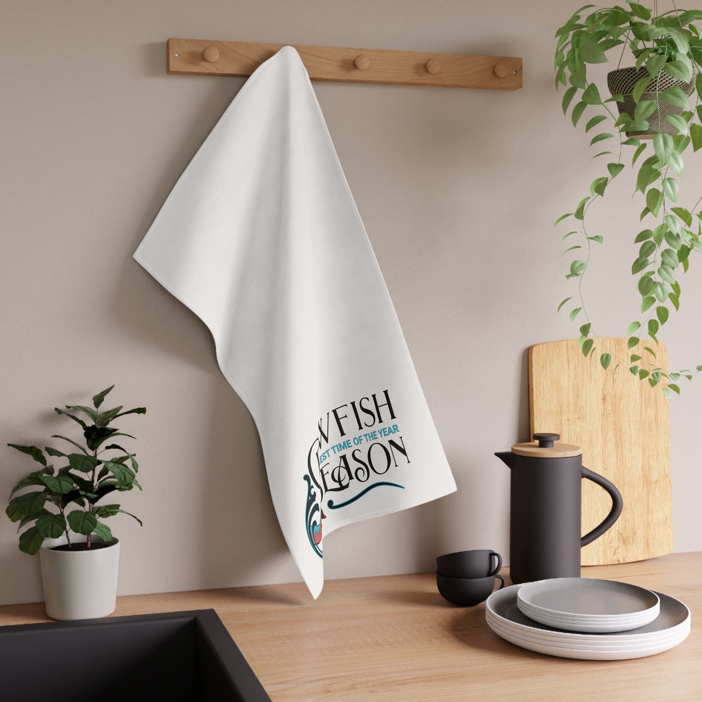 Tea Towels (cotton, poly) , Crawfish Season, Life on the Bayou Collection