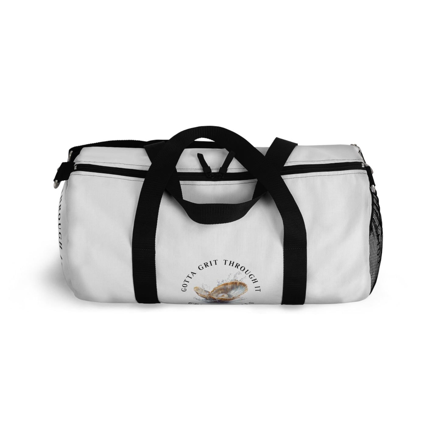 Duffel Bag With Print Design "Grit Prevails", Gotta Grit Through it Collection