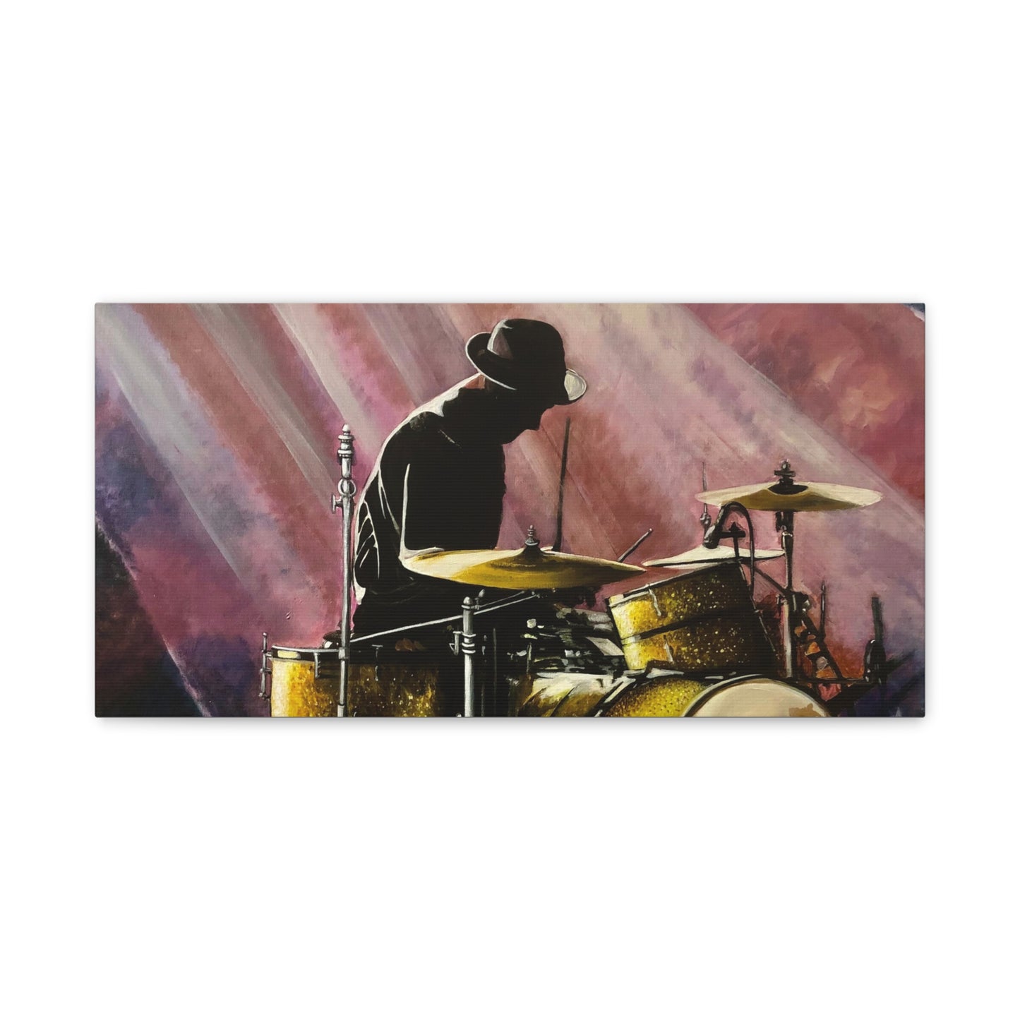 Matte Canvas, Stretched, 1.25", Drummer, Artwork, Soul Music Collection