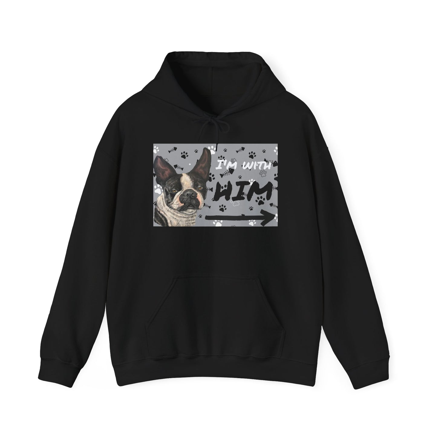 Unisex Heavy Blend™ Friendship Hooded Sweatshirt, I'm Vibing with Them, Max Loves Pookie Collection