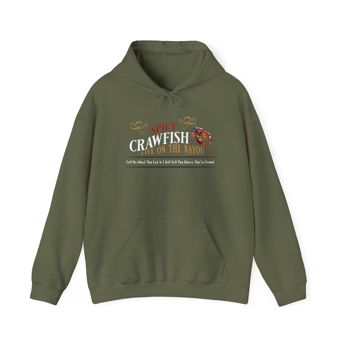 Unisex Heavy Blend™ Hooded Sweatshirt, Spicy Crawfish, Life on the Bayou, Life on the Bayou Collection
