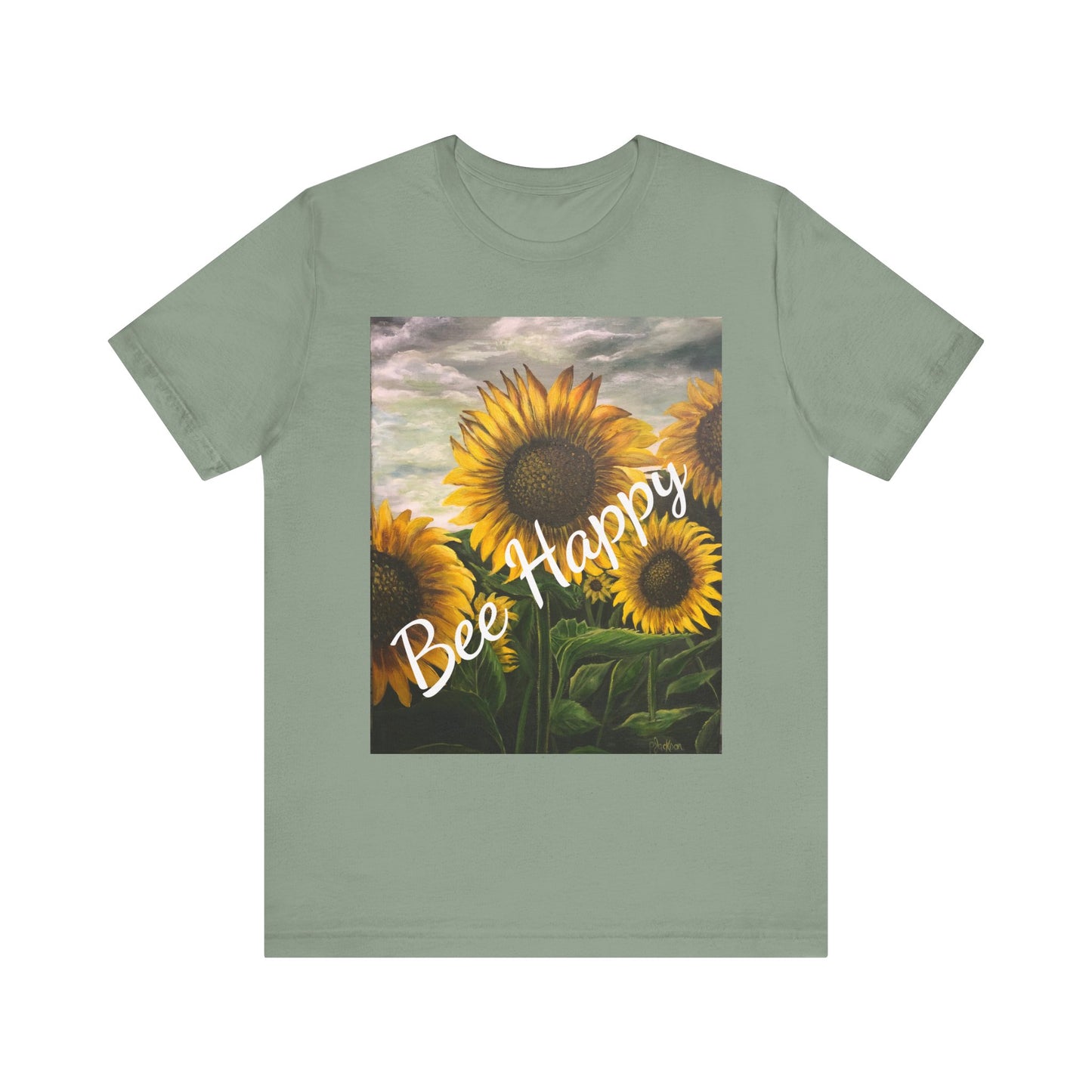 Unisex Jersey Short Sleeve Tee, Sunflowers, FrediFreds Home Collection