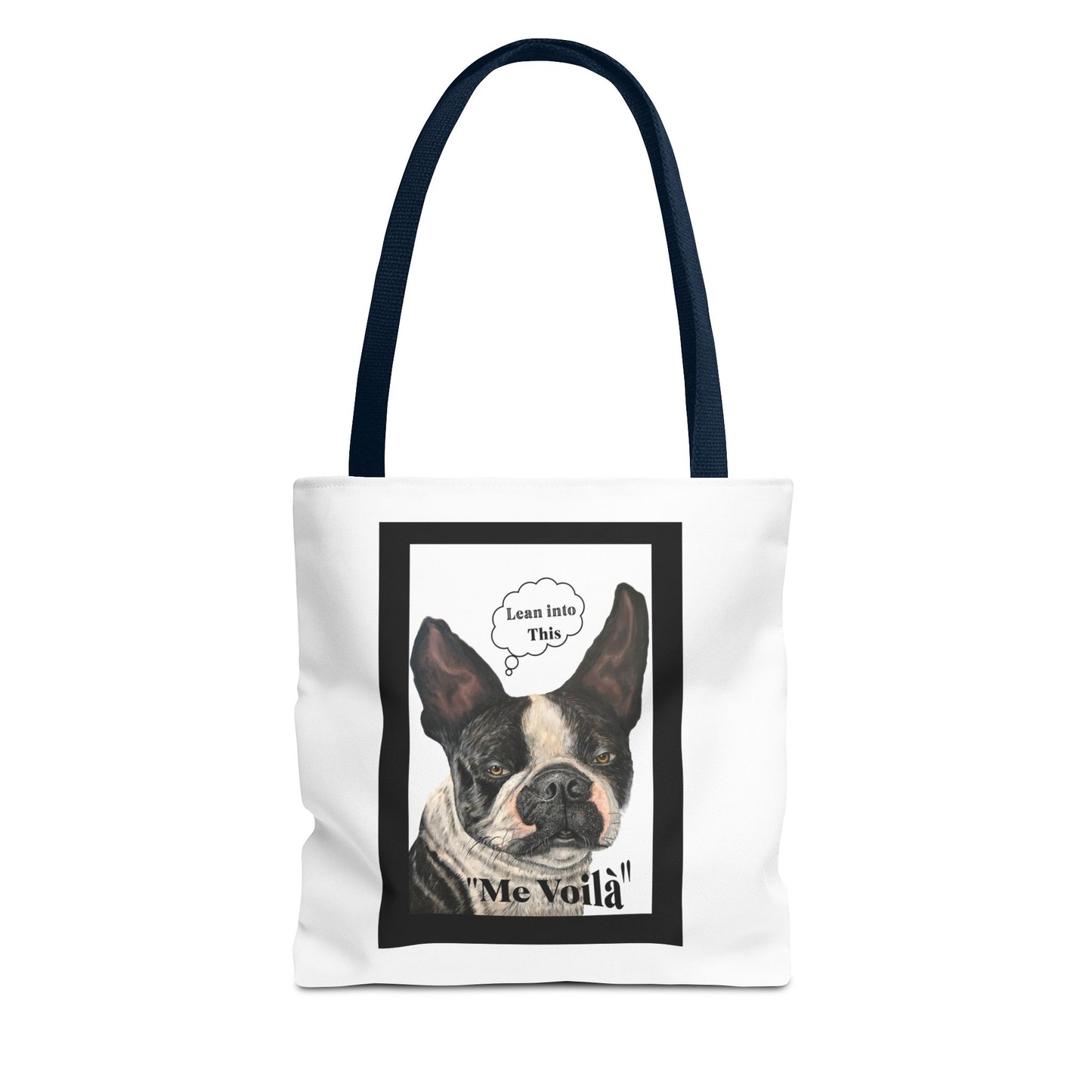 Tote Bag (AOP) "Lean on Me" Friendship Tote, Dog Humor, Max Loves Pookie Collection
